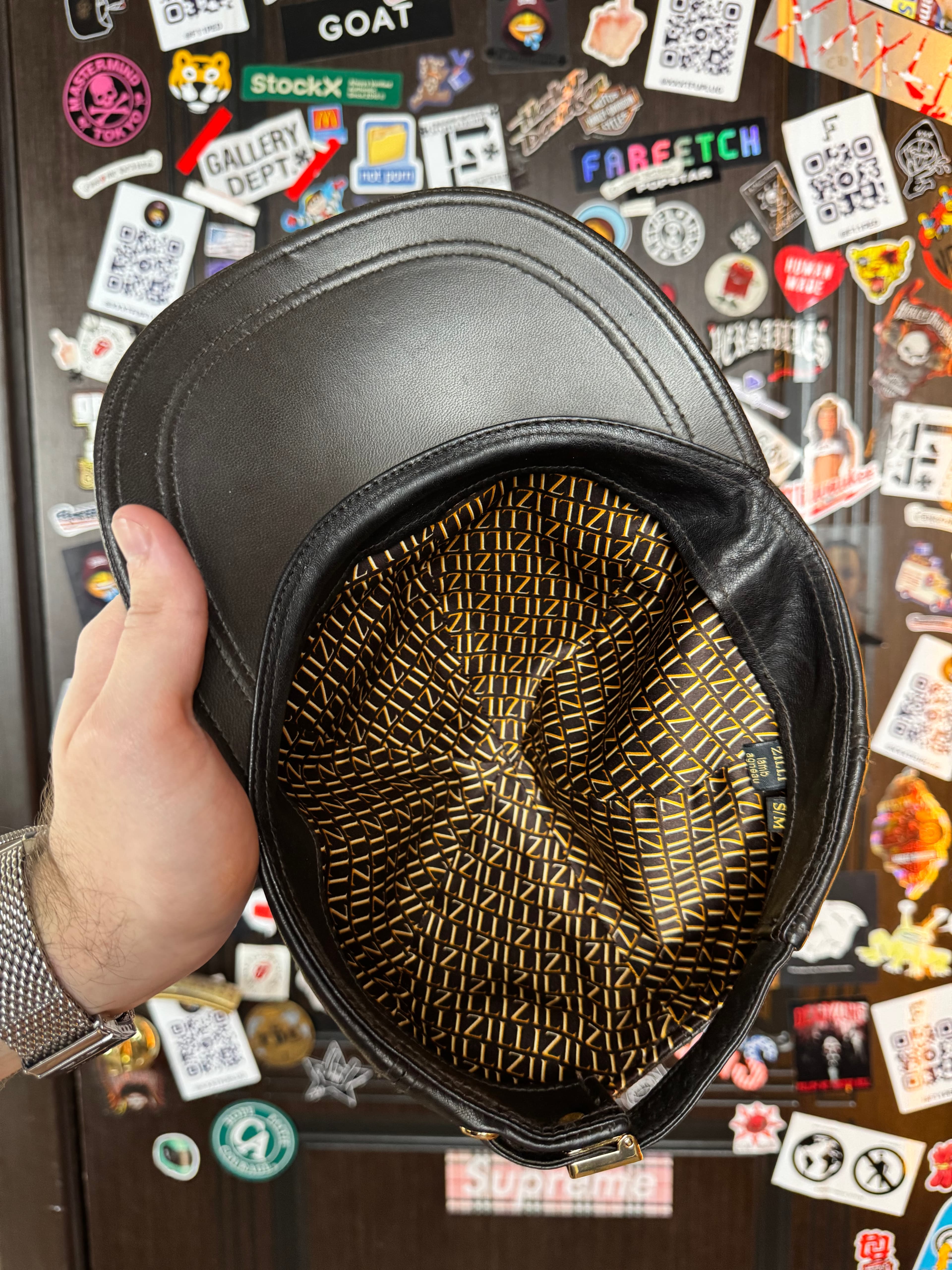 ZILLI Zilli Brown Lamb Cap, detail view 6