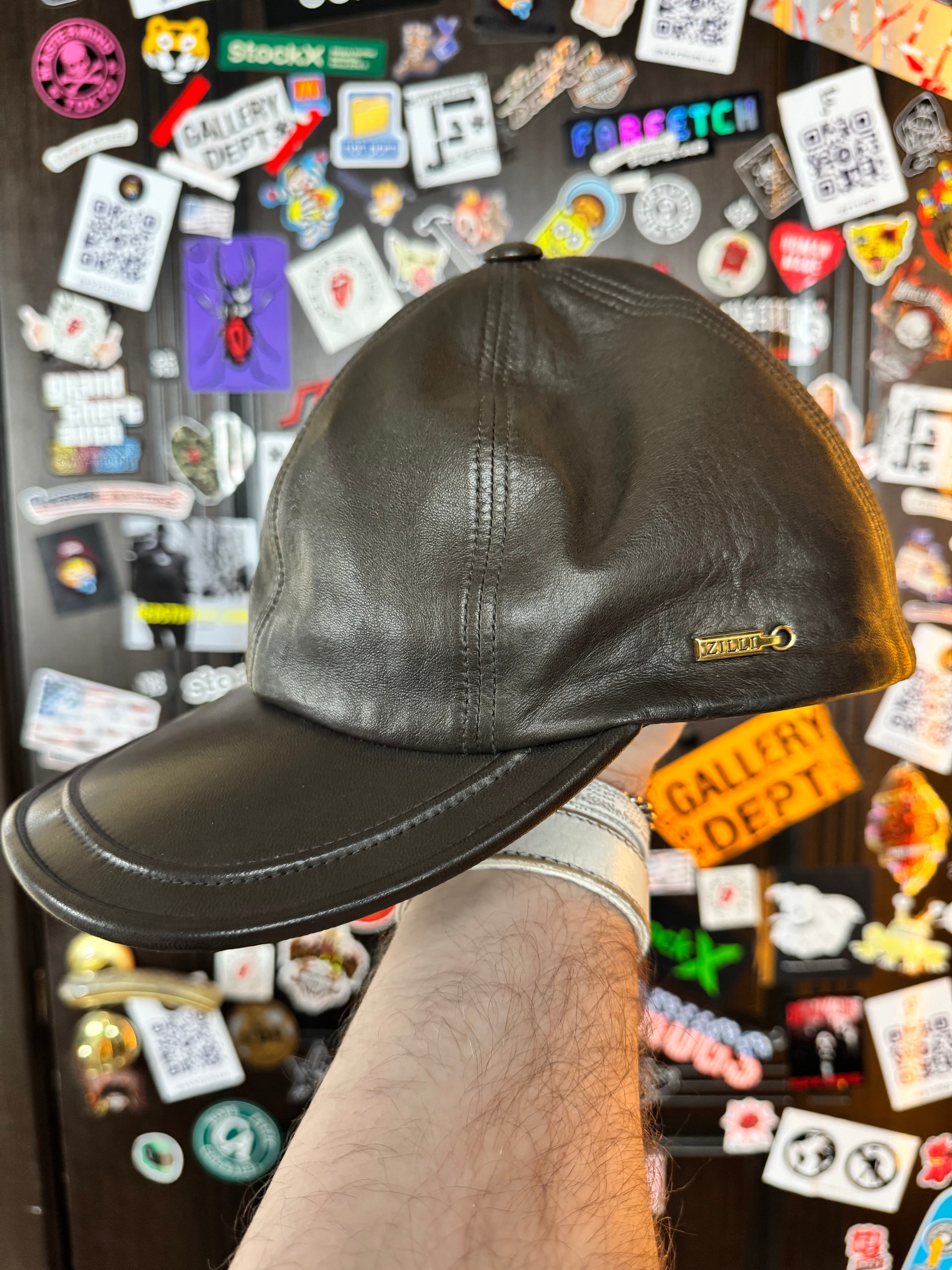 ZILLI Zilli Brown Lamb Cap, detail view 5