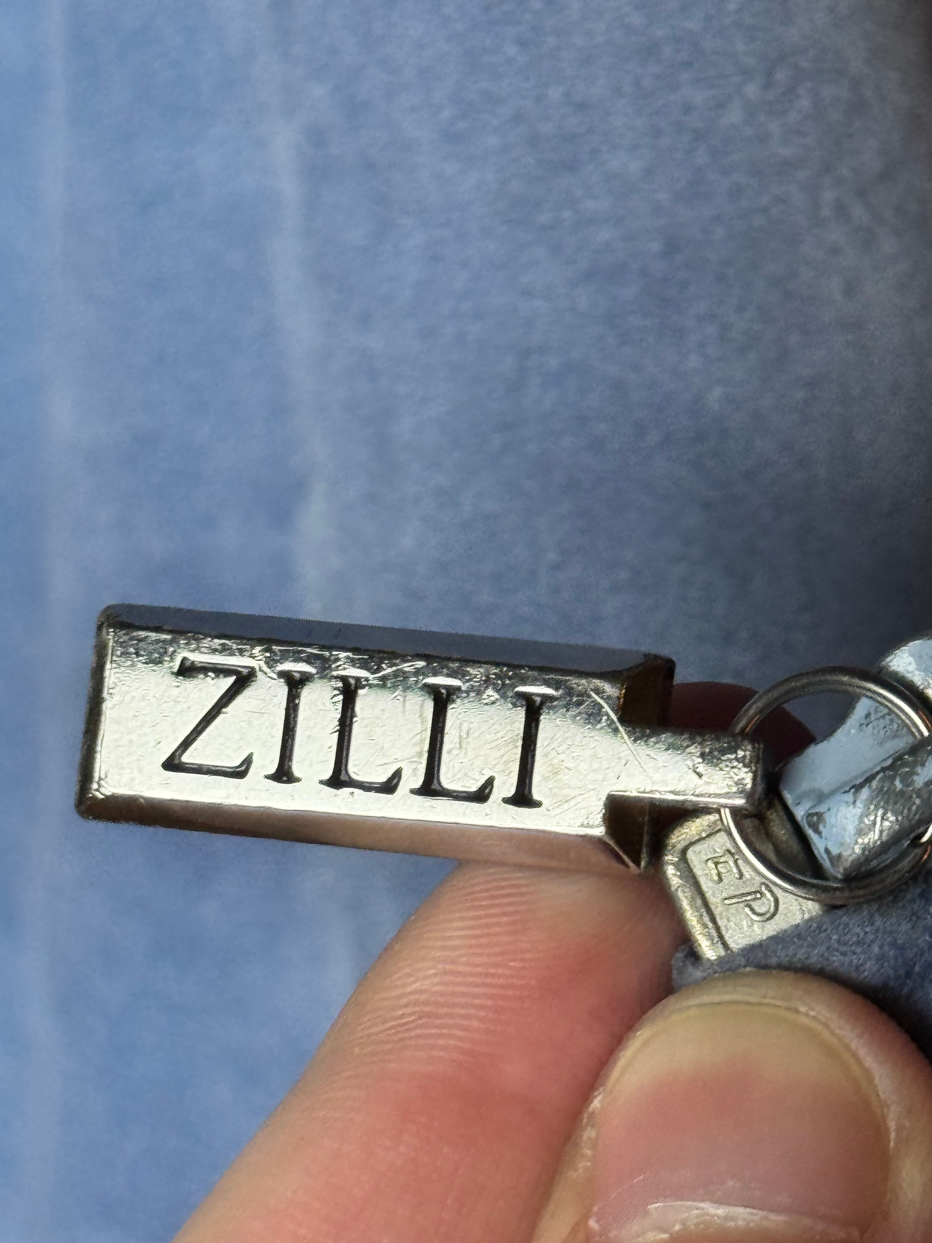 ZILLI Zilli "Funk" Suede Blue Jacket, detail view 18