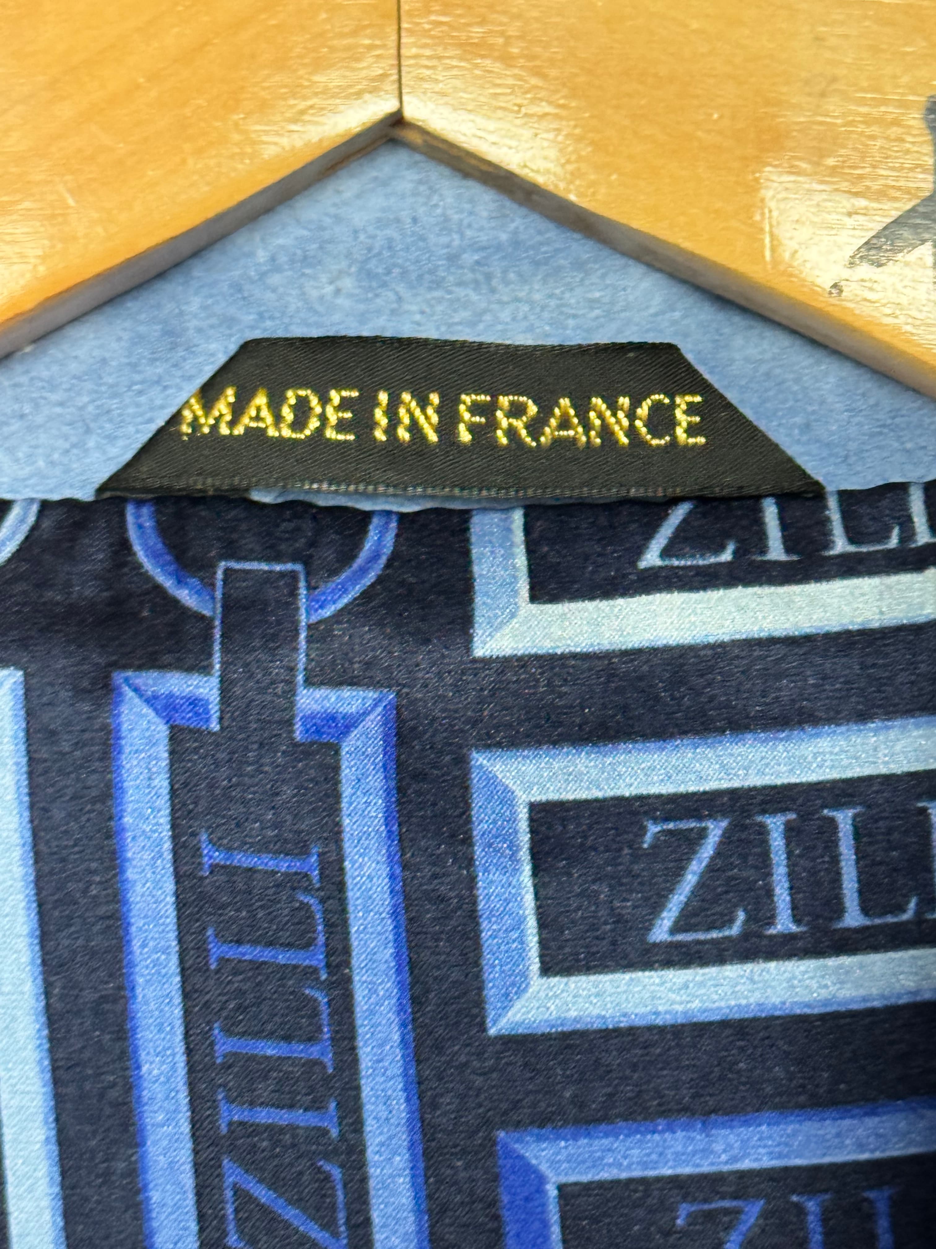ZILLI Zilli "Funk" Suede Blue Jacket, detail view 8