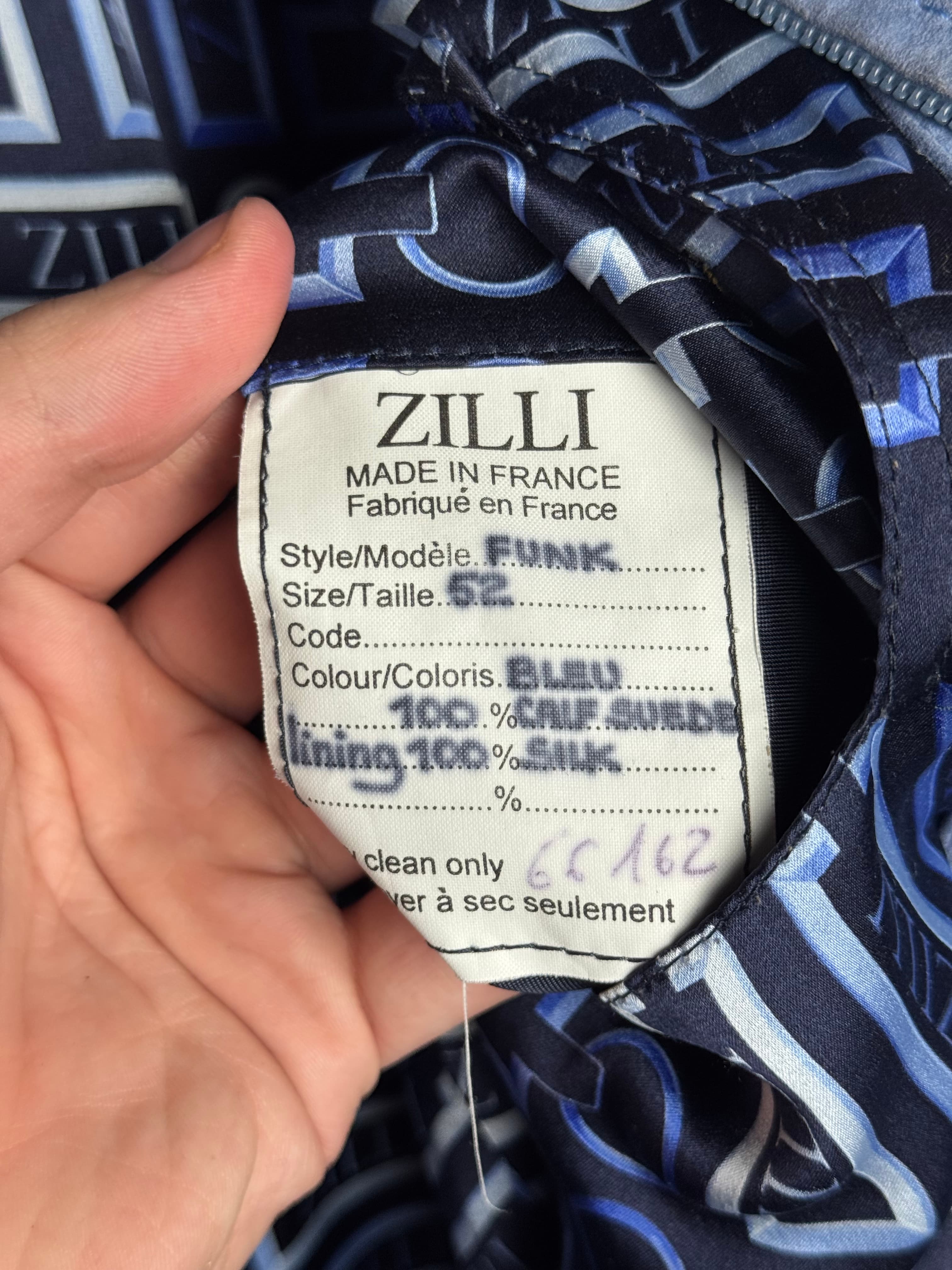 ZILLI Zilli "Funk" Suede Blue Jacket, detail view 19