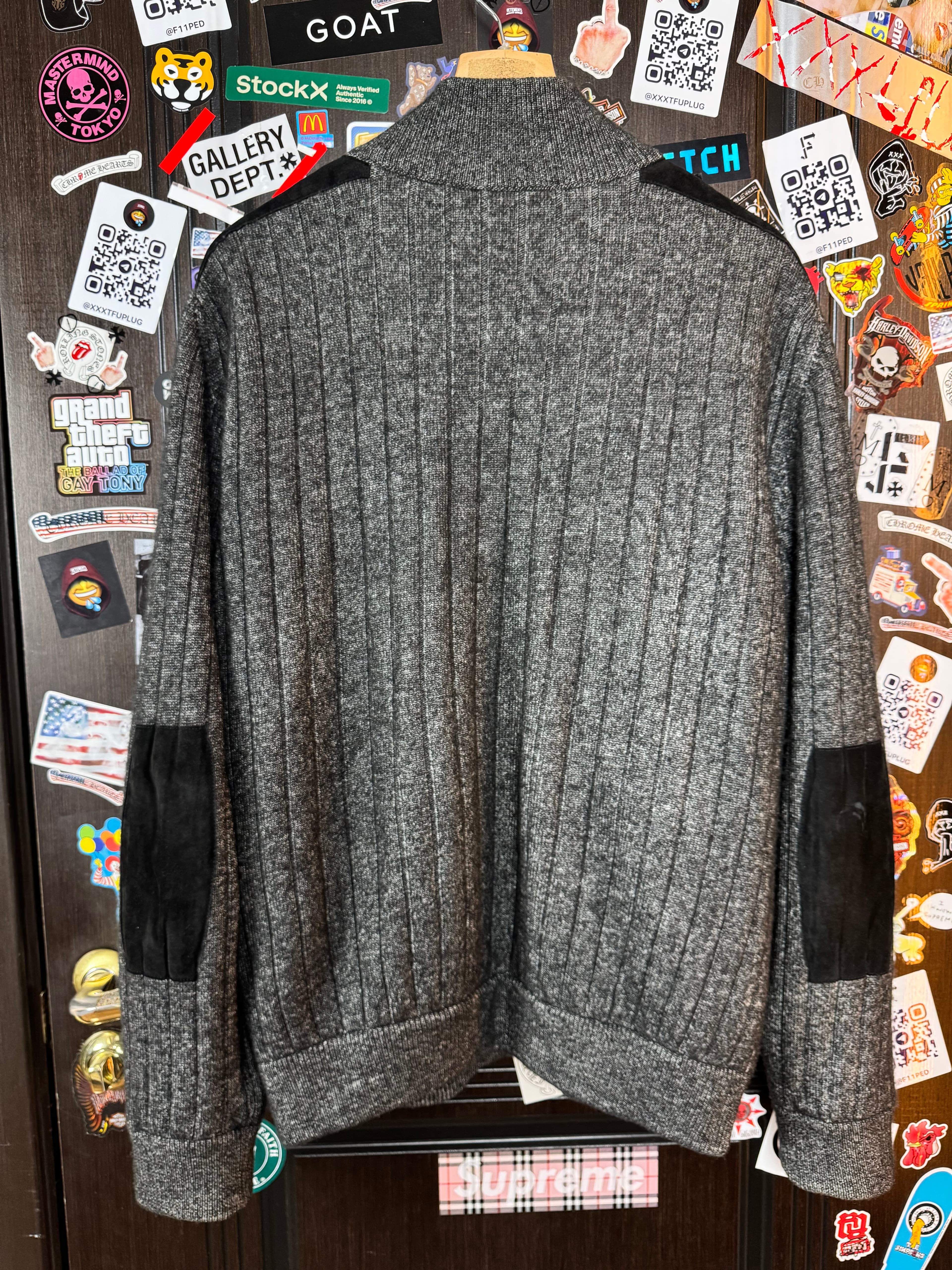 ZILLI Zilli Suede Cashmere Neck-Zip, detail view 4