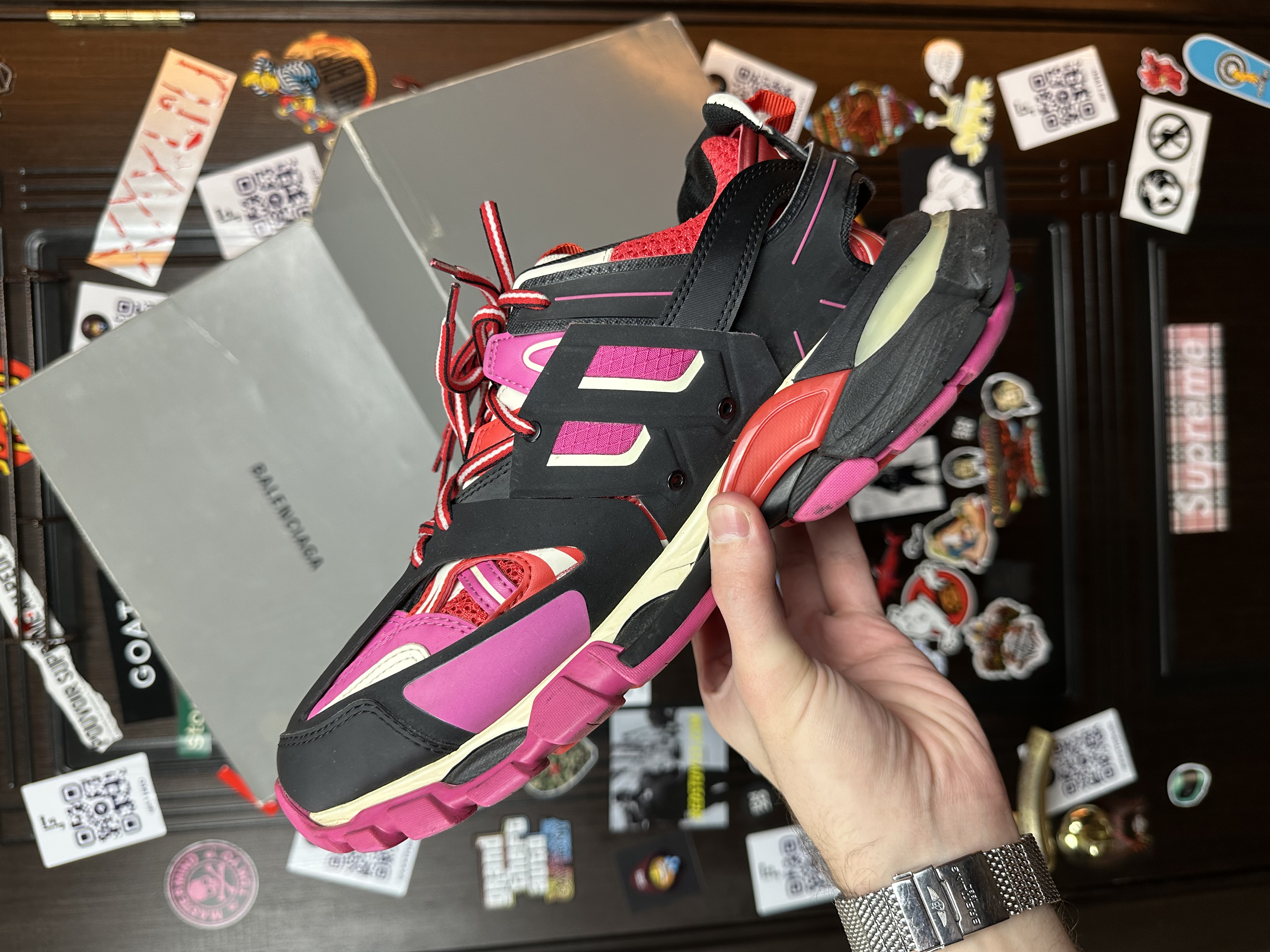 Balenciaga Balenciaga Track 1 Pink, detail view 4