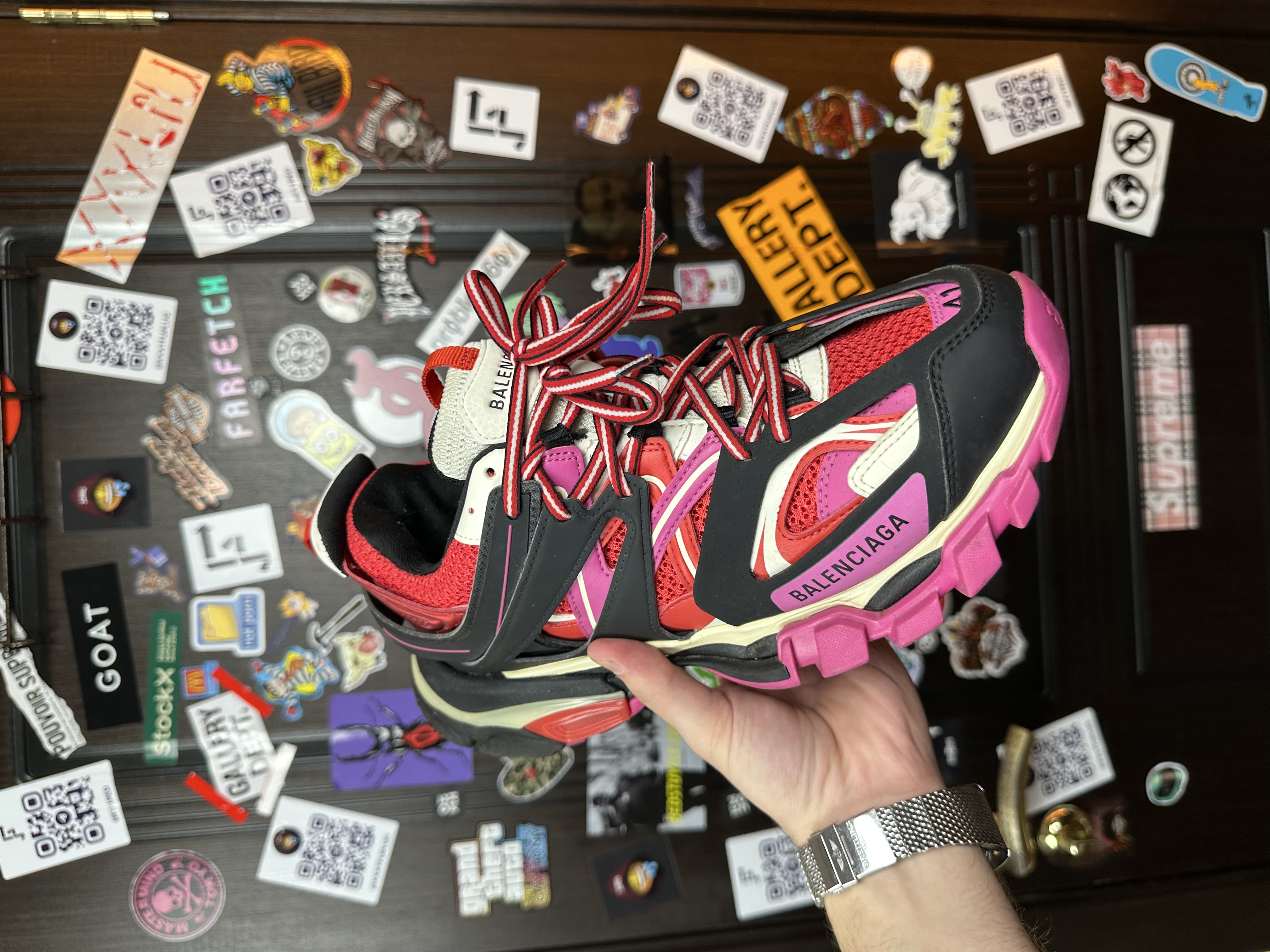 Balenciaga Balenciaga Track 1 Pink, detail view 7