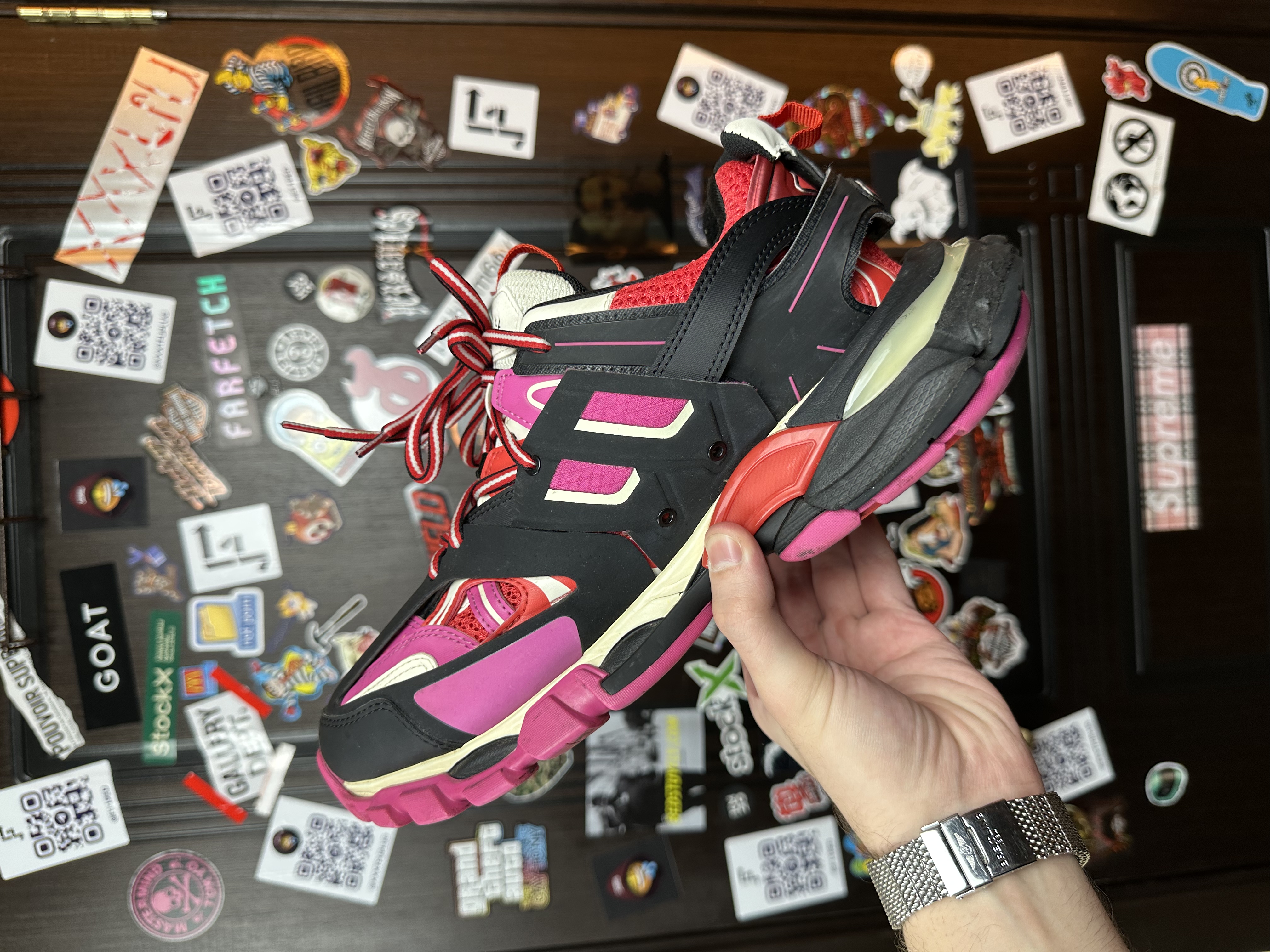 Balenciaga Balenciaga Track 1 Pink, detail view 8