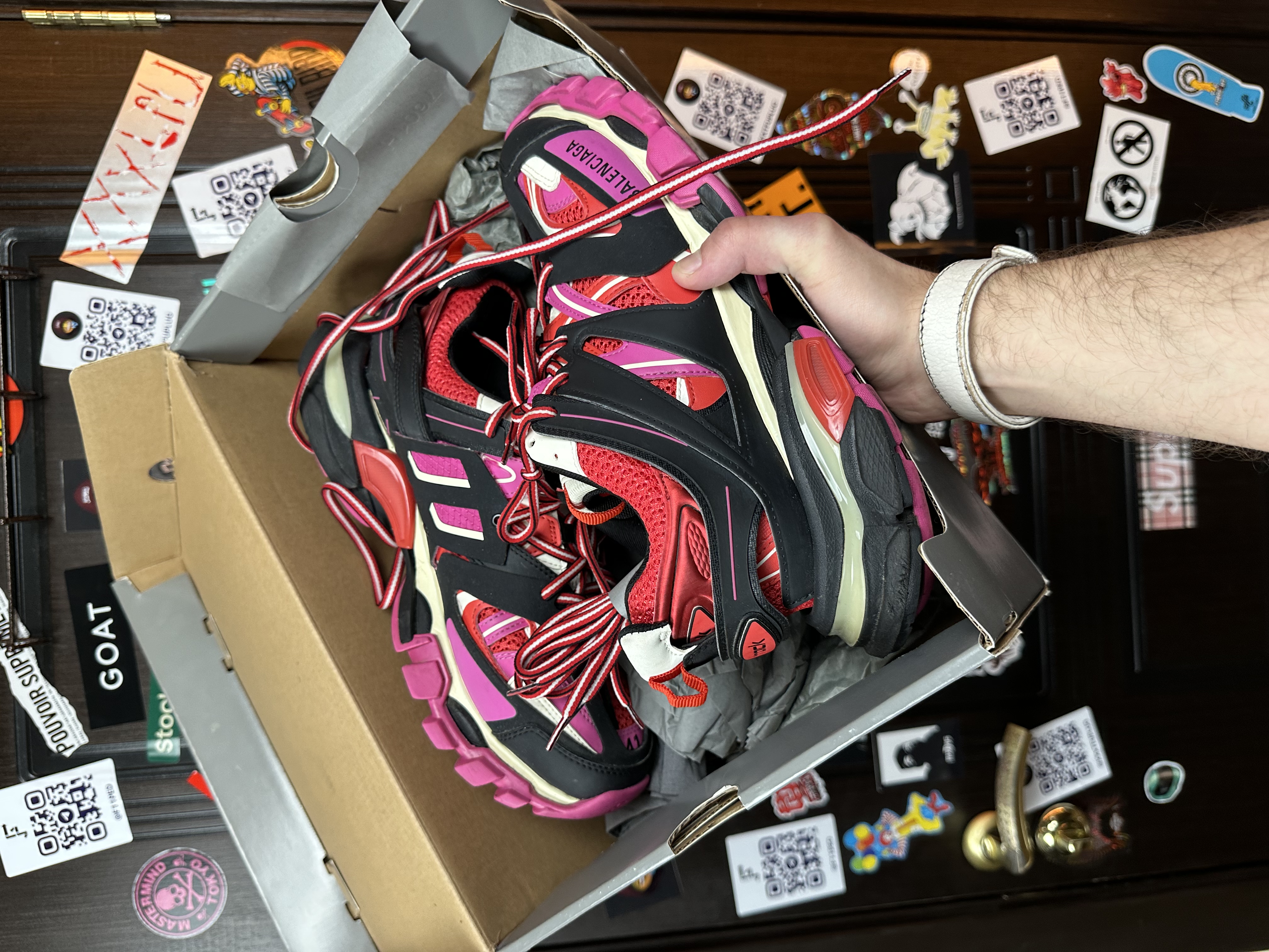 Balenciaga Balenciaga Track 1 Pink, detail view 6