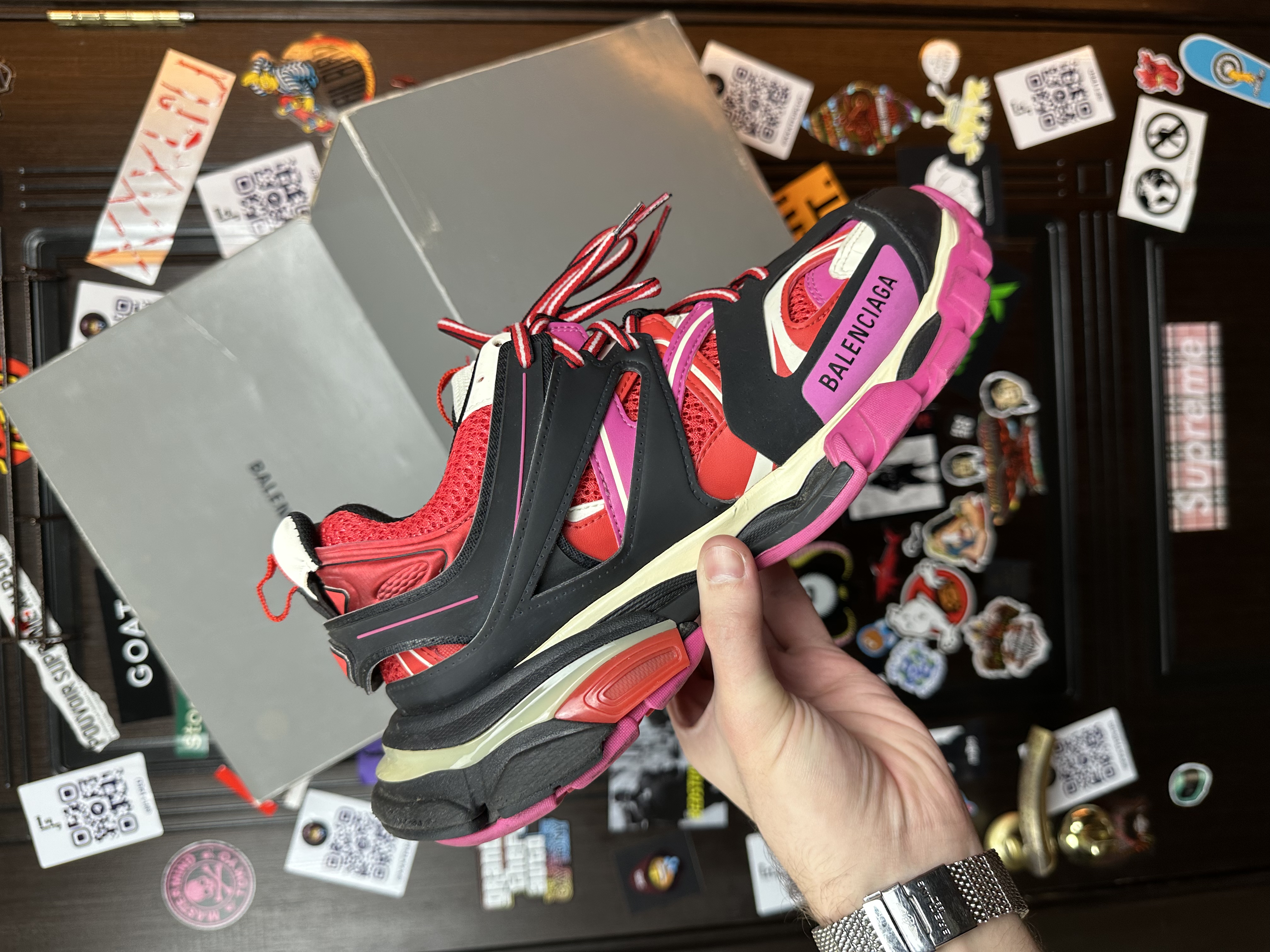 Balenciaga Balenciaga Track 1 Pink, detail view 2