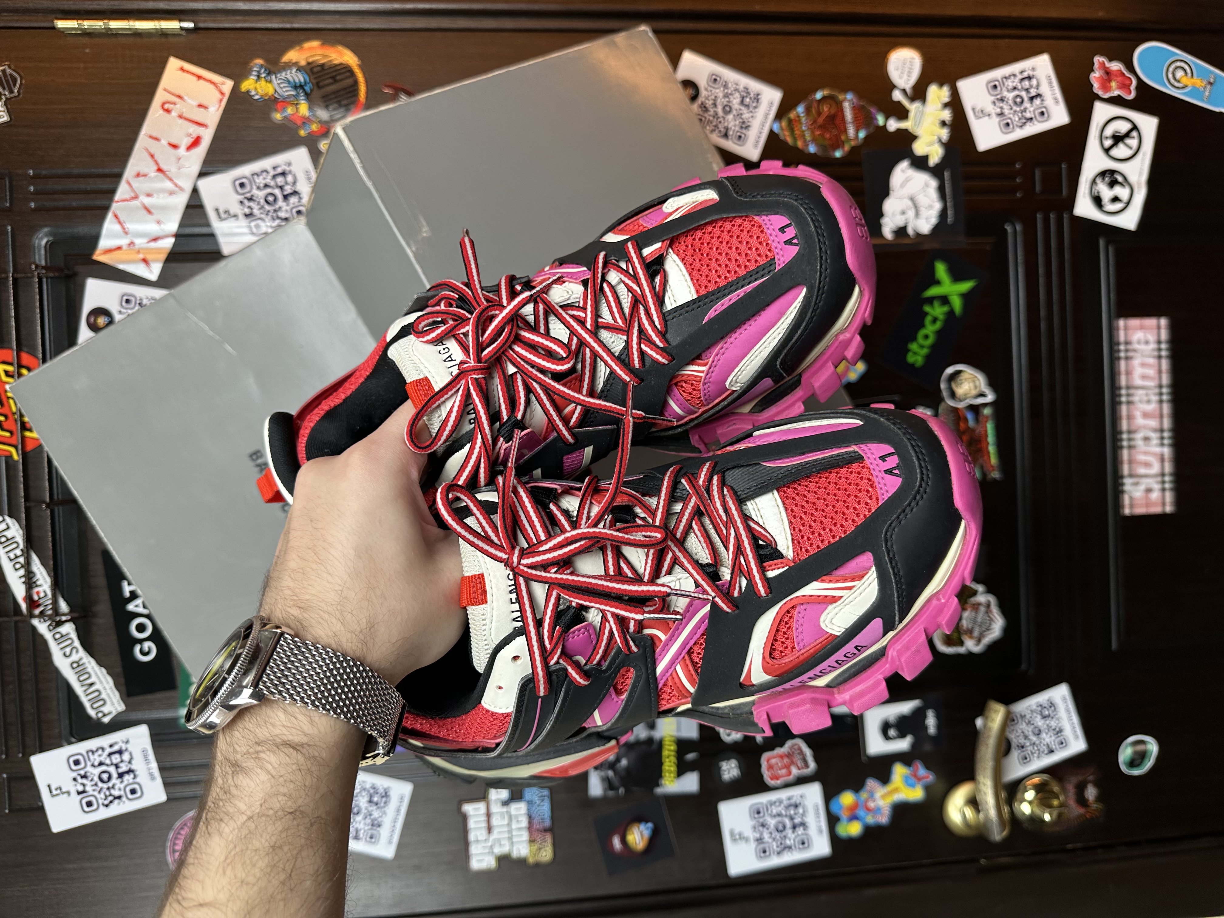 Balenciaga Balenciaga Track 1 Pink, detail view 5