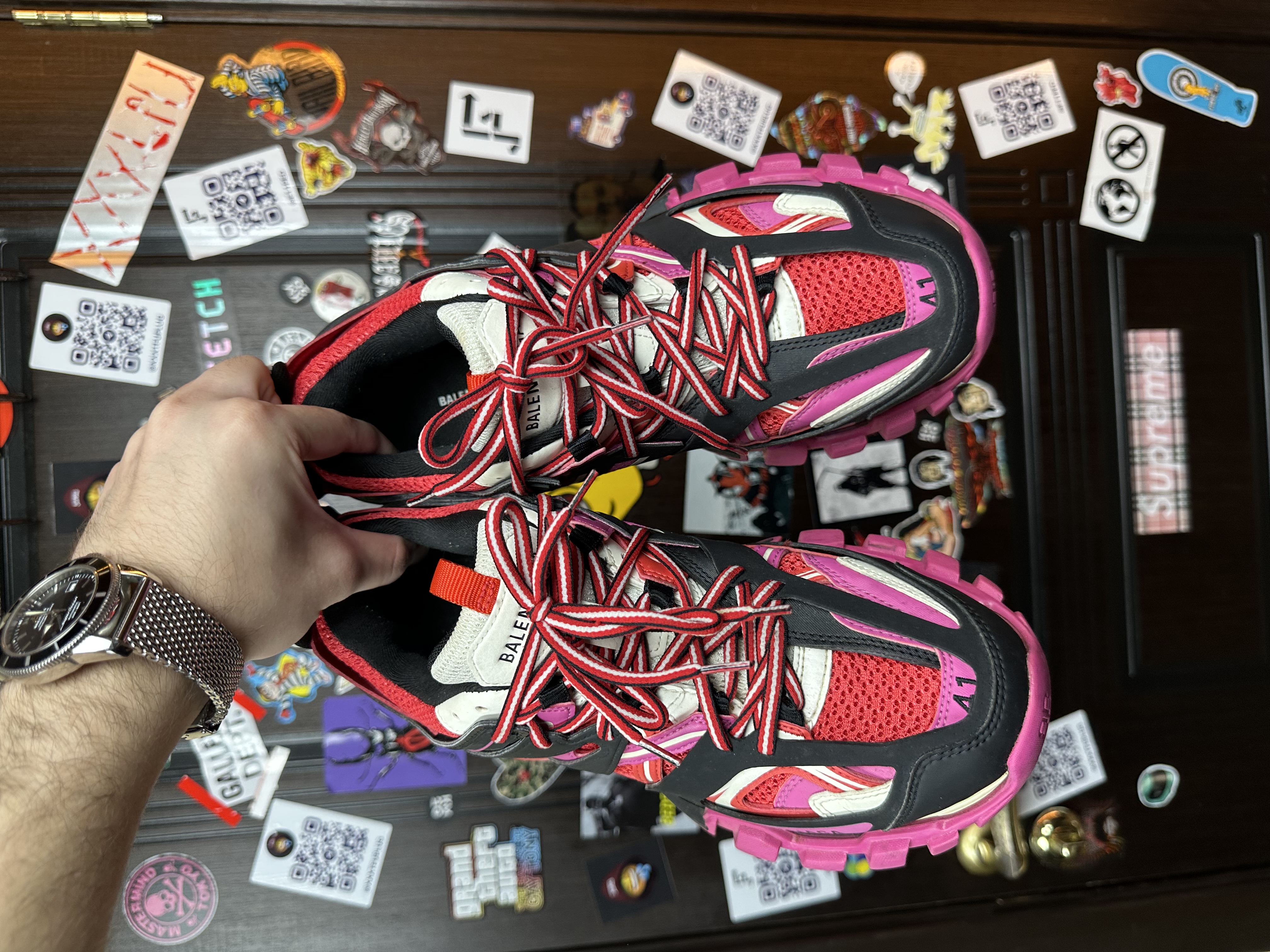 Balenciaga Balenciaga Track 1 Pink, detail view 10