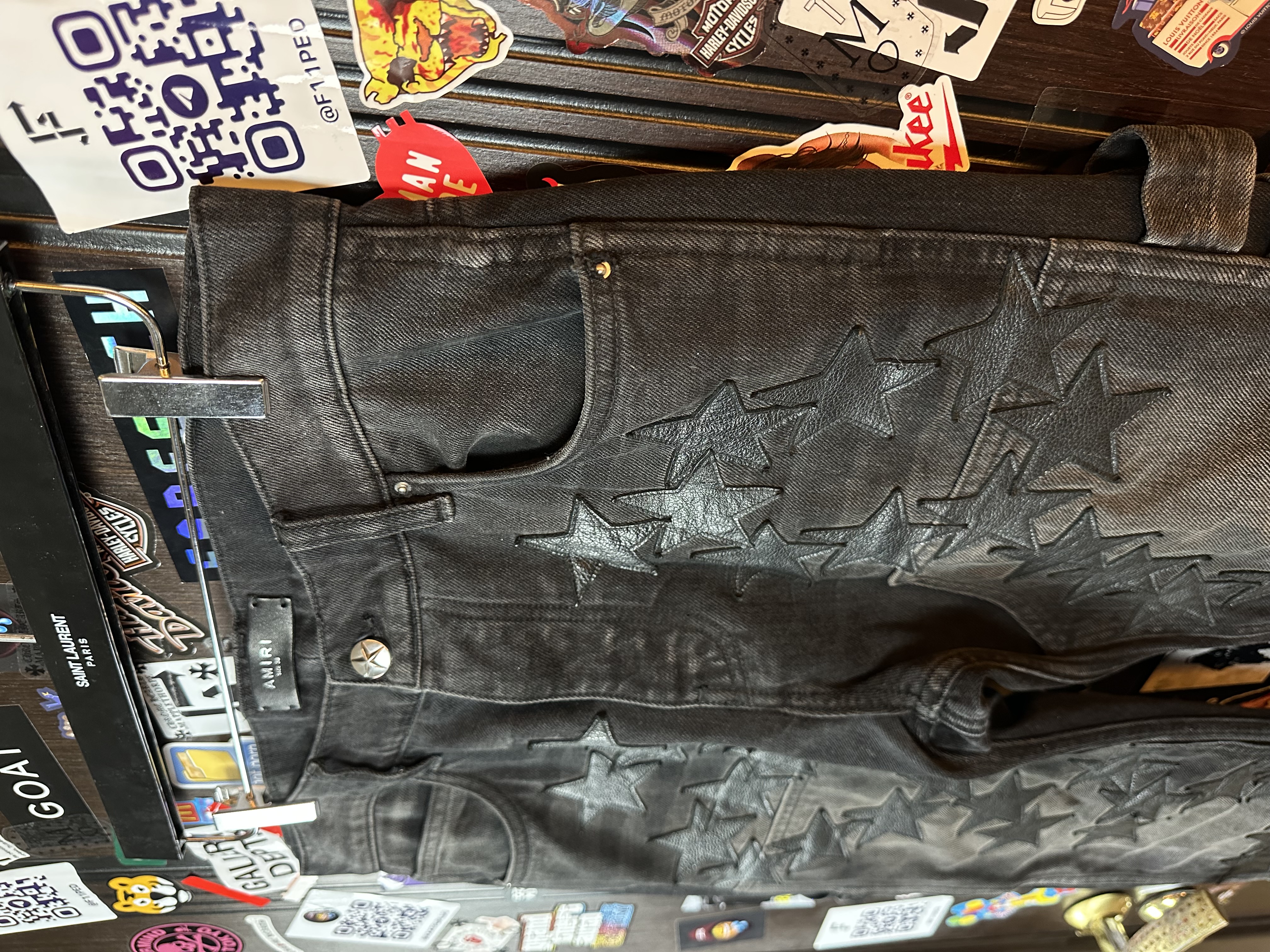 Amiri Amiri & Chemist FW 2022 Black Carpenter Jeans, detail view 6