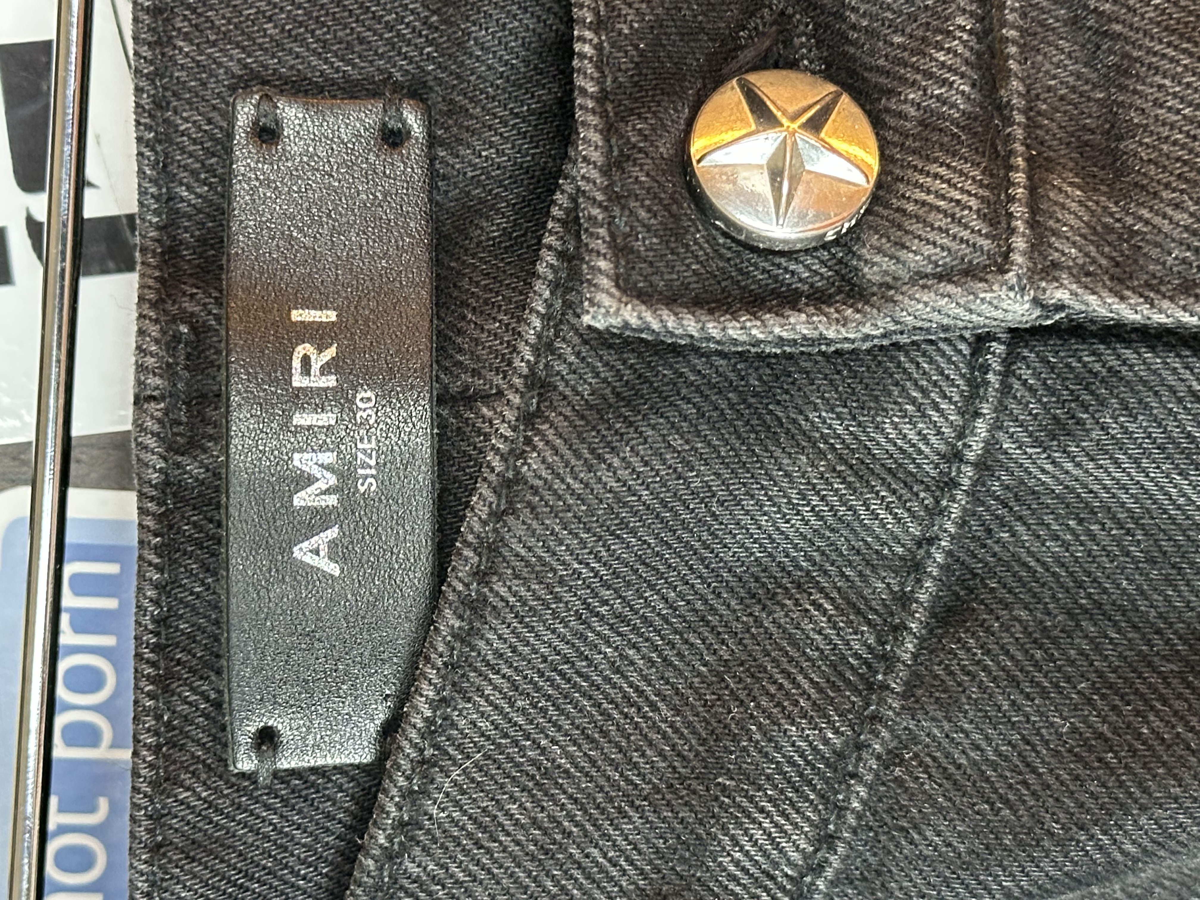 Amiri Amiri & Chemist FW 2022 Black Carpenter Jeans, detail view 10