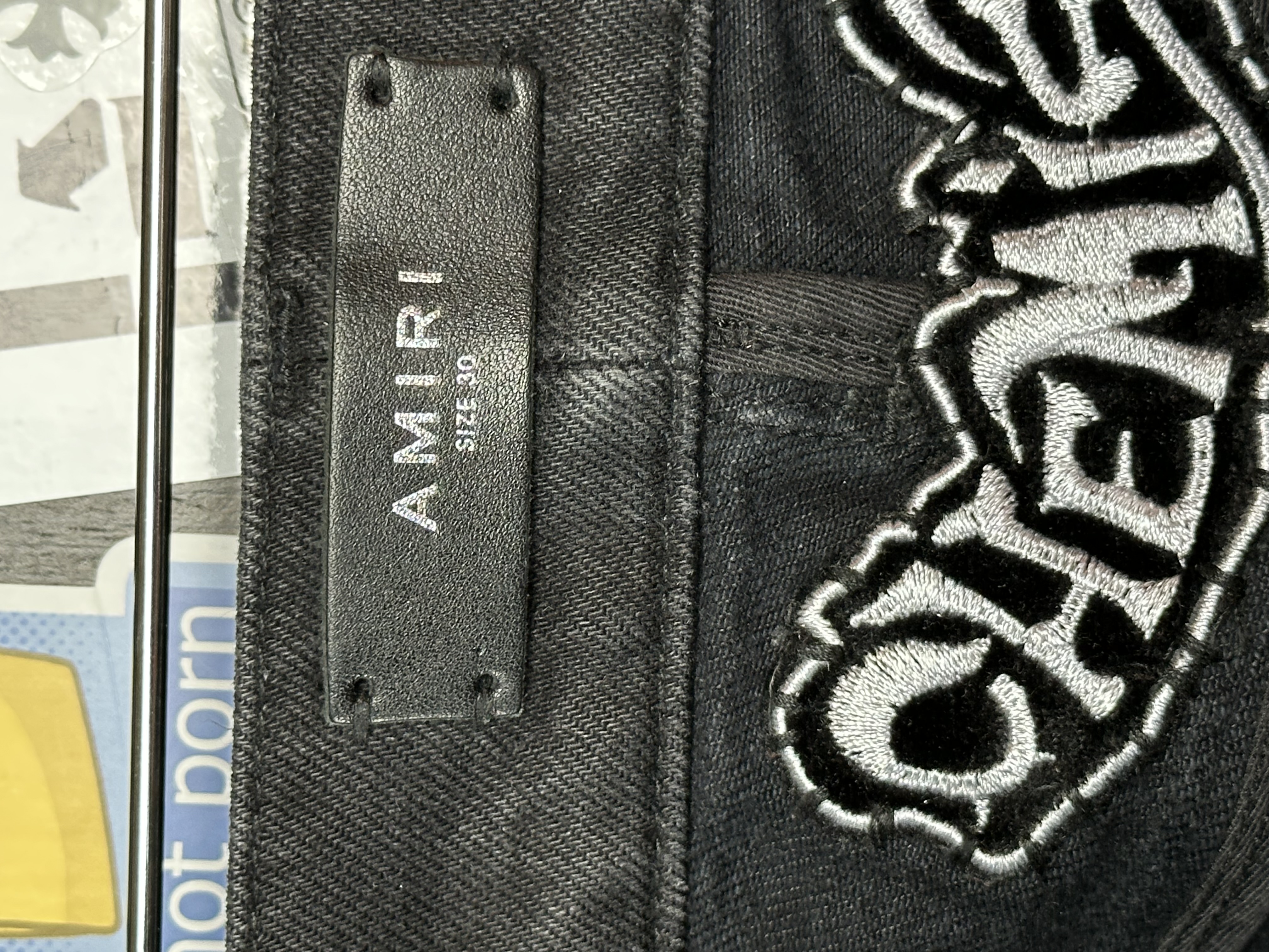 Amiri Amiri & Chemist FW 2022 Black Carpenter Jeans, detail view 18