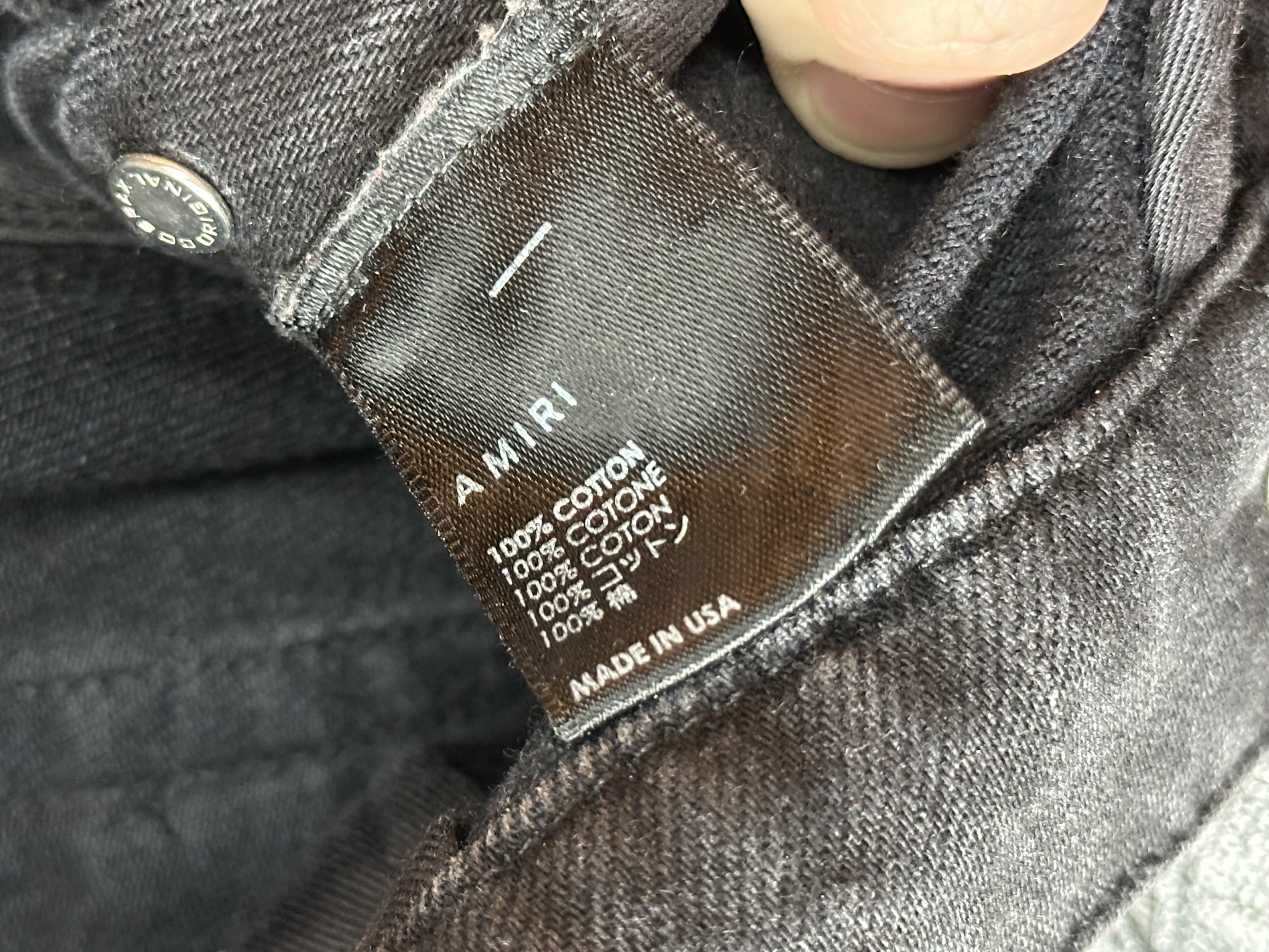 Amiri Amiri & Chemist FW 2022 Black Carpenter Jeans, detail view 19