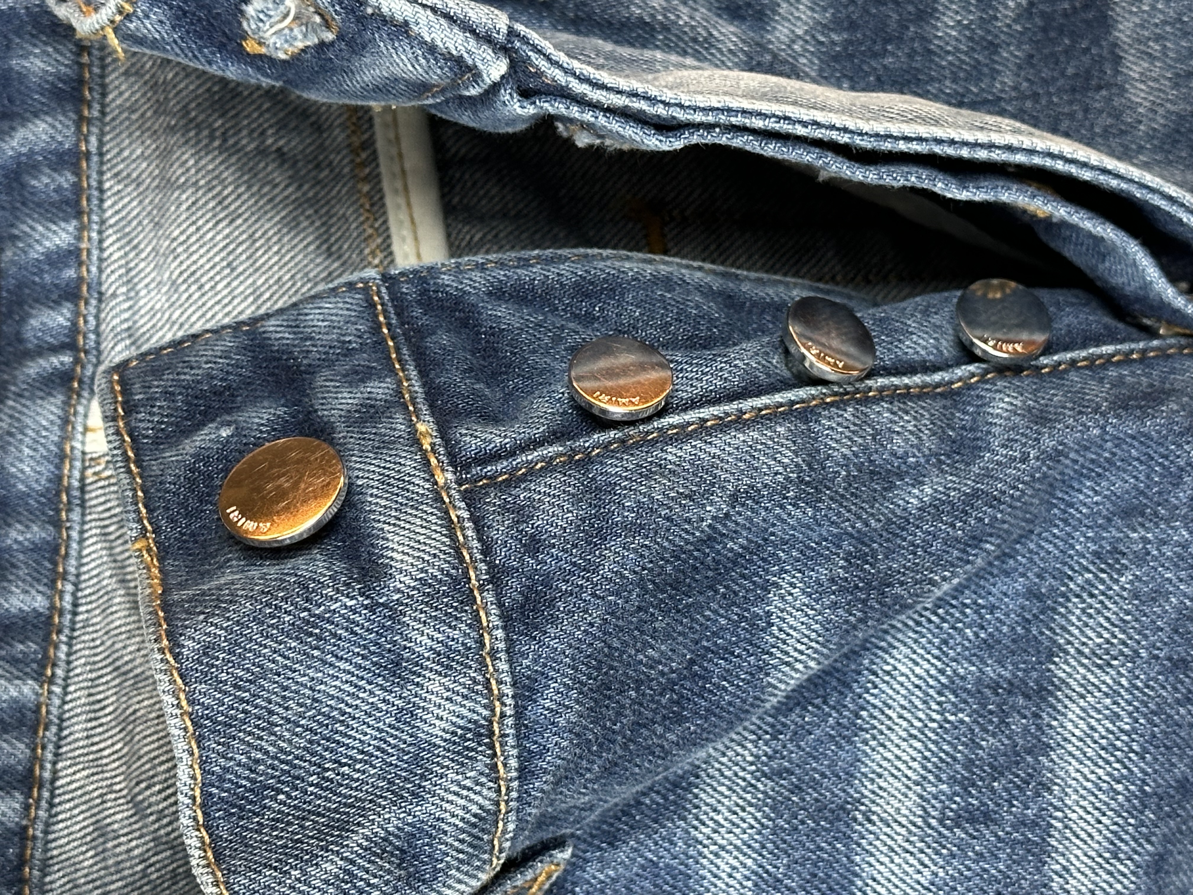 Amiri Amiri Blue Flare Jeans, detail view 13