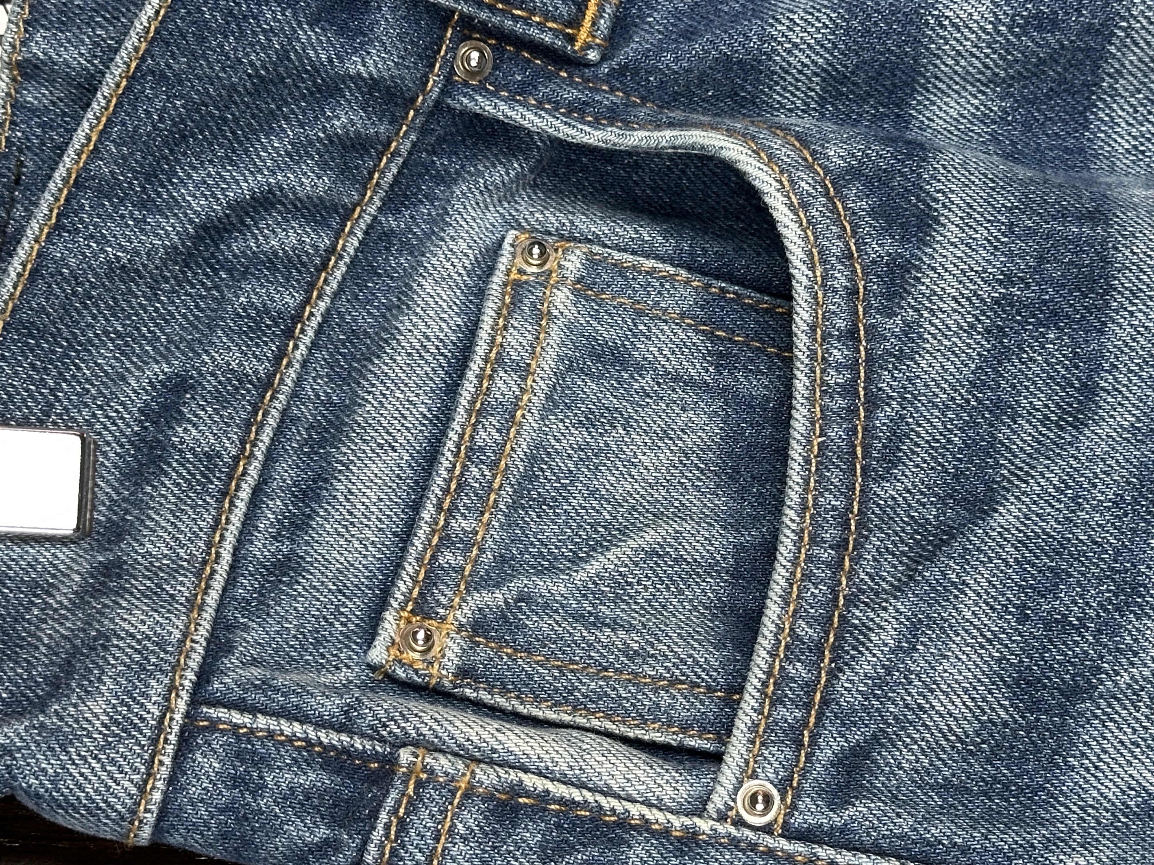 Amiri Amiri Blue Flare Jeans, detail view 17