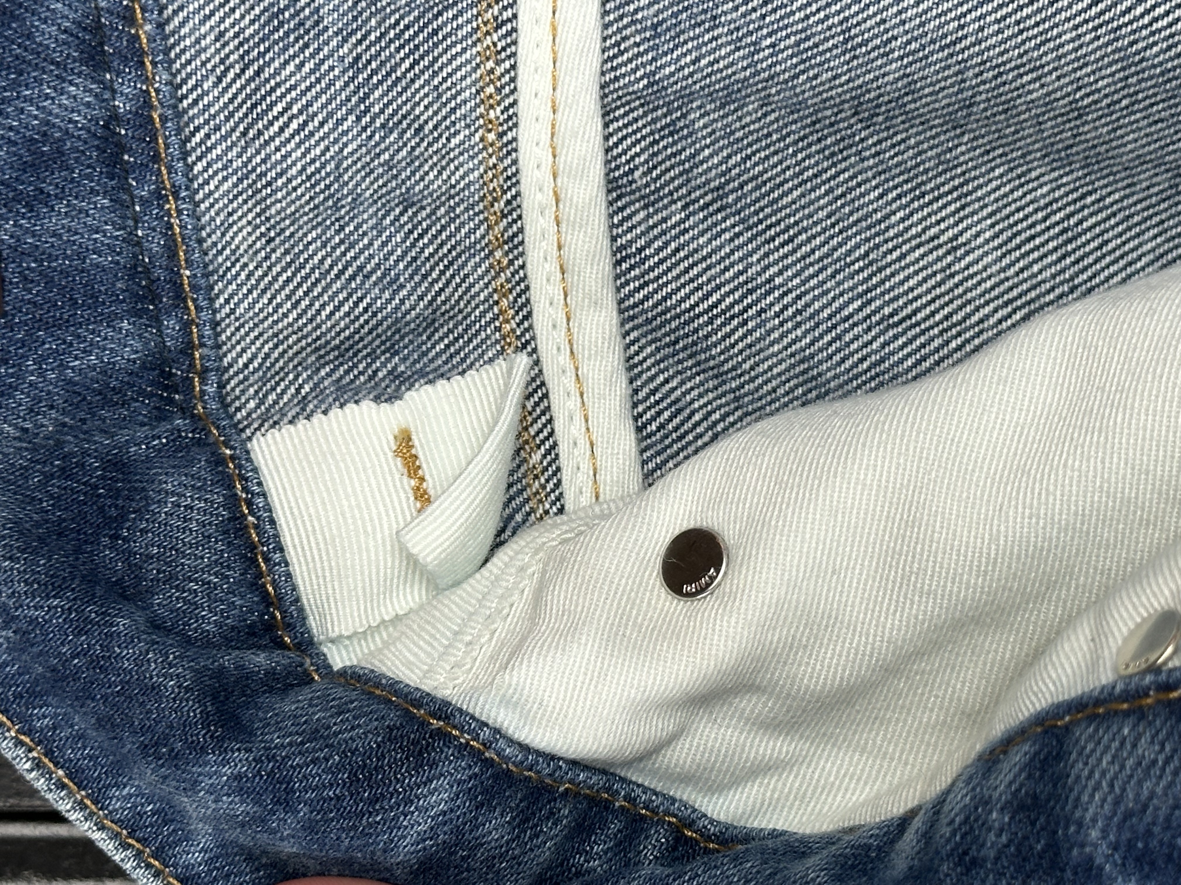 Amiri Amiri Blue Flare Jeans, detail view 19