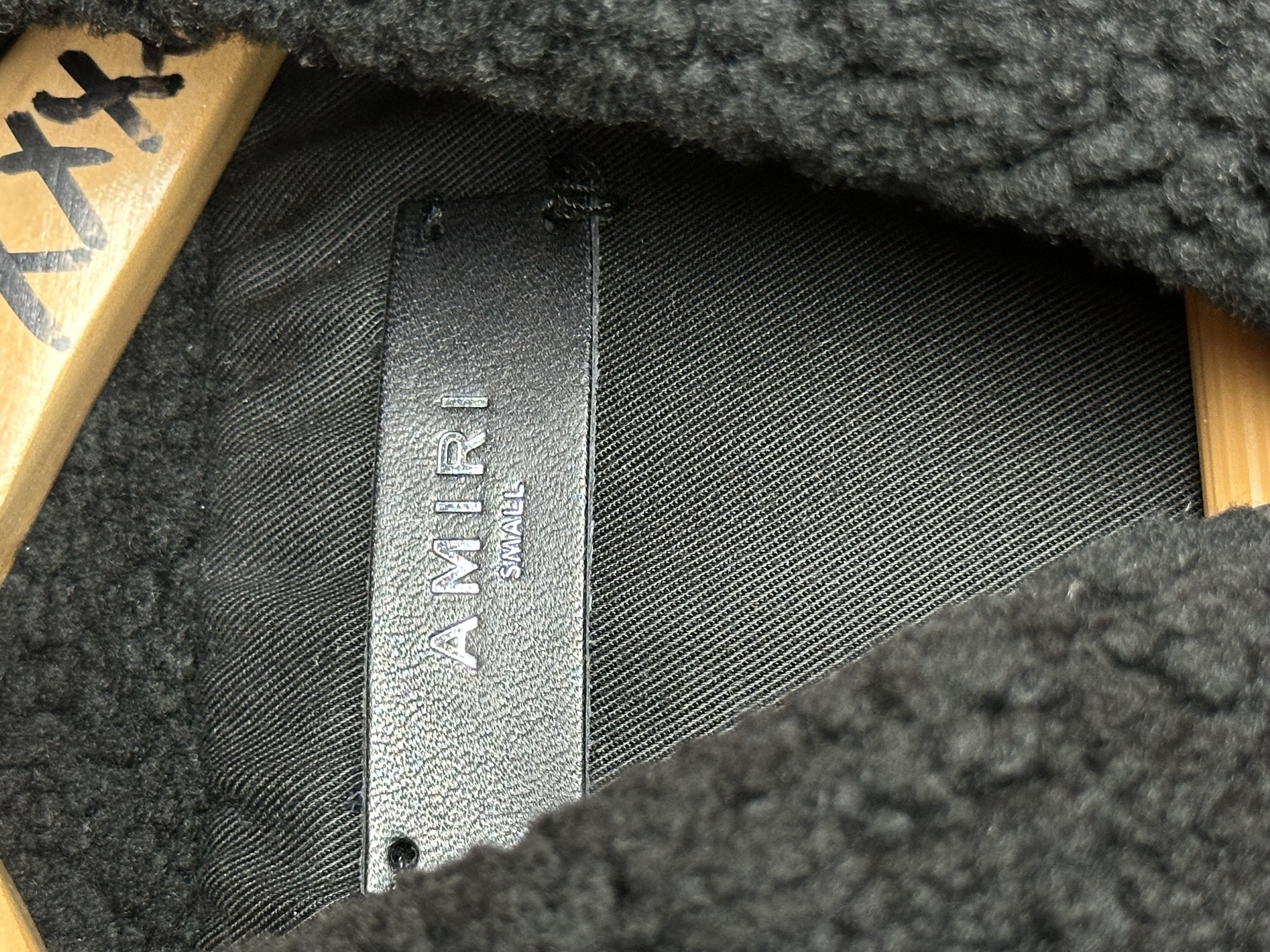 Amiri Amiri Leather Embellished Vest Sherpa, detail view 9