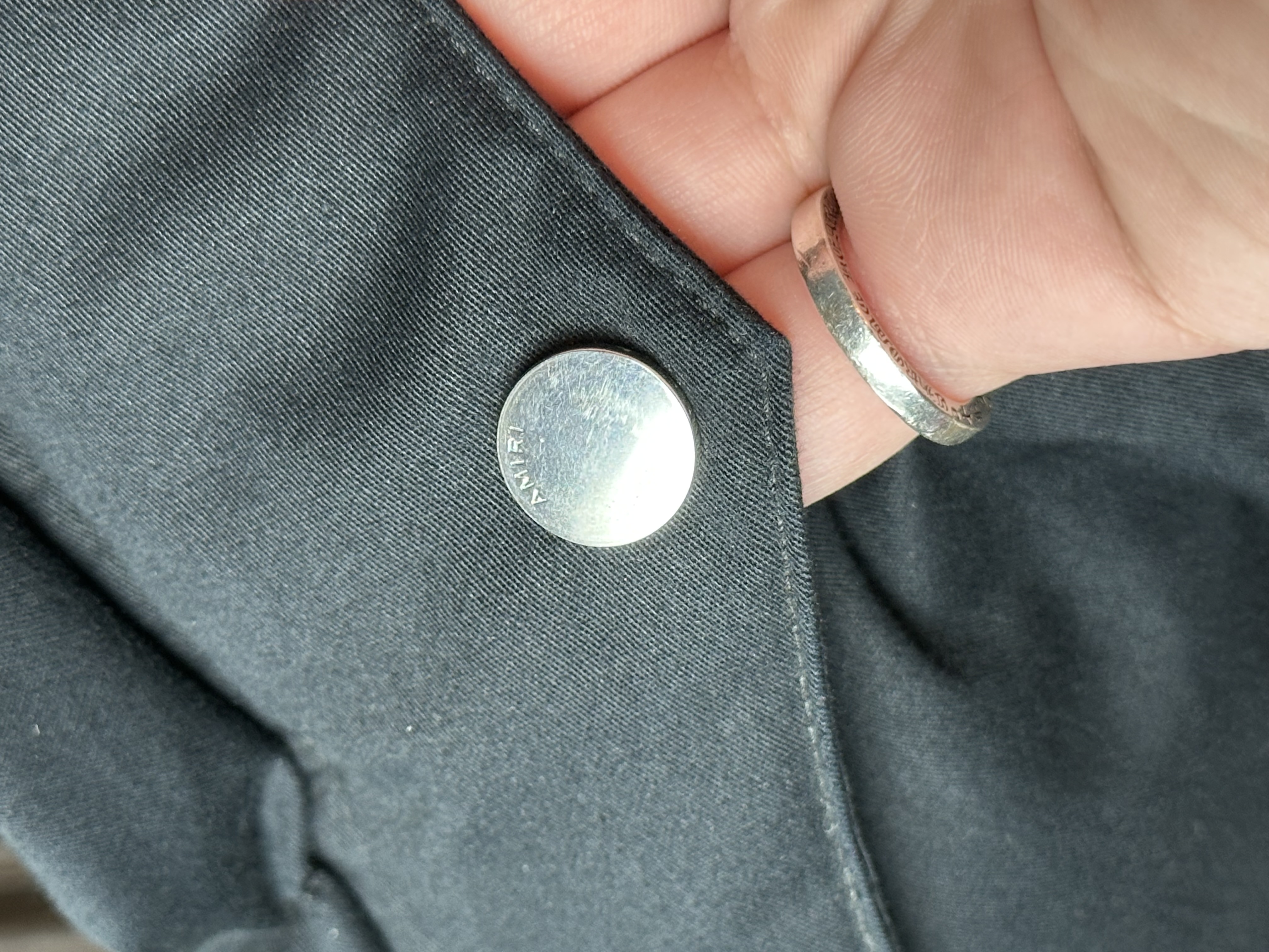 Amiri Amiri Leather Embellished Vest Sherpa, detail view 10