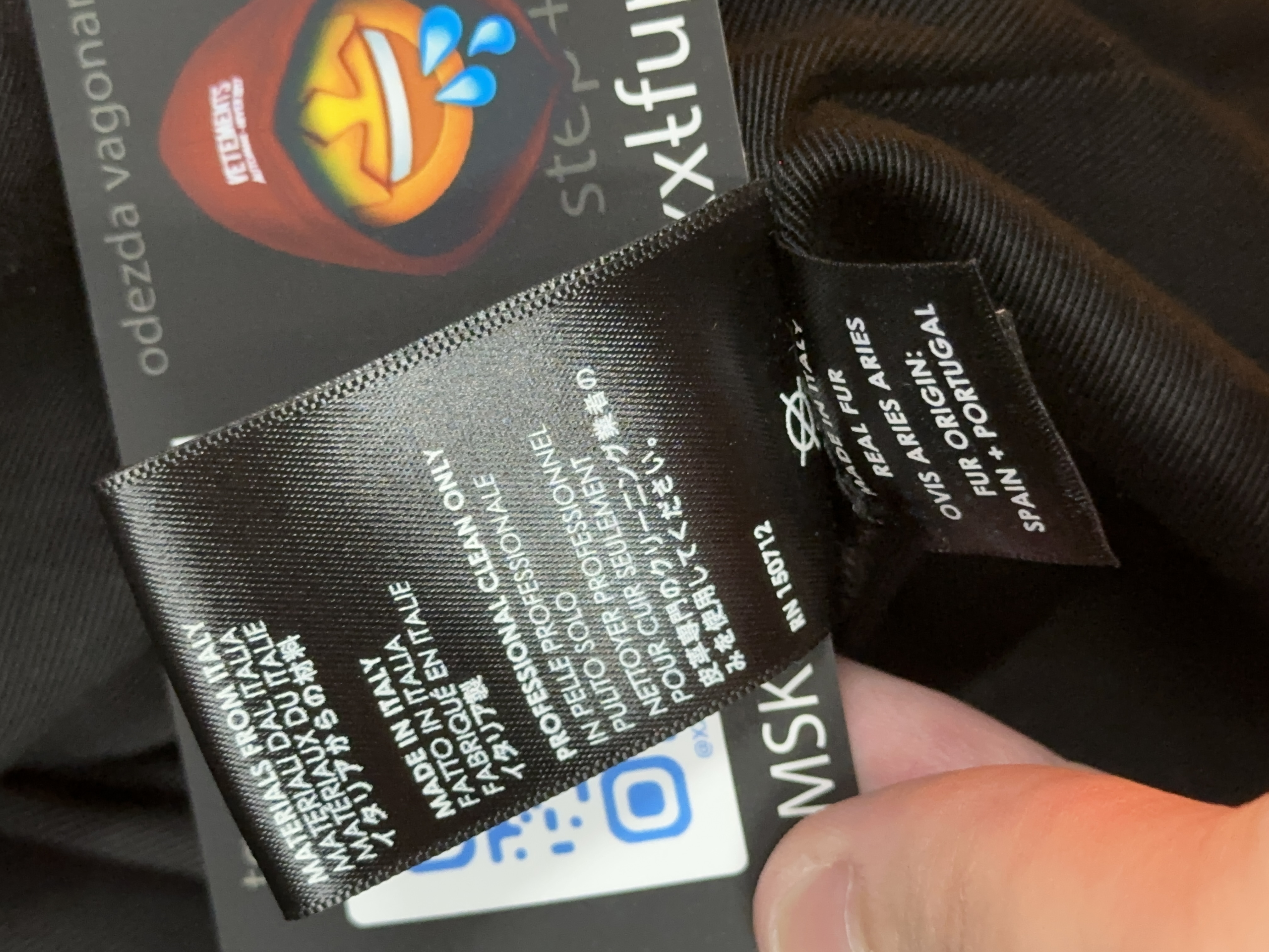 Amiri Amiri Leather Embellished Vest Sherpa, detail view 15