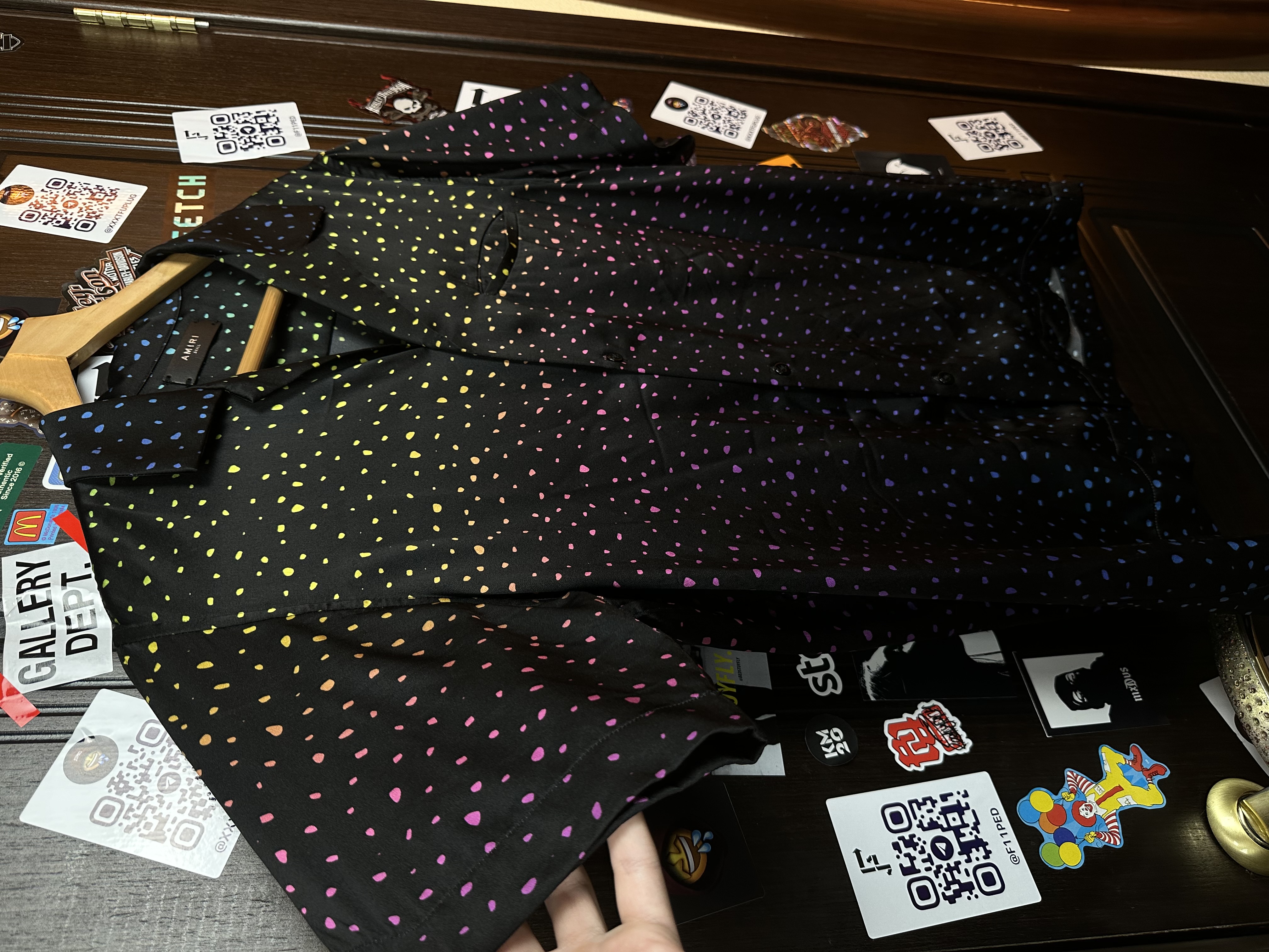 Amiri Silk Small Dots, detail view 4