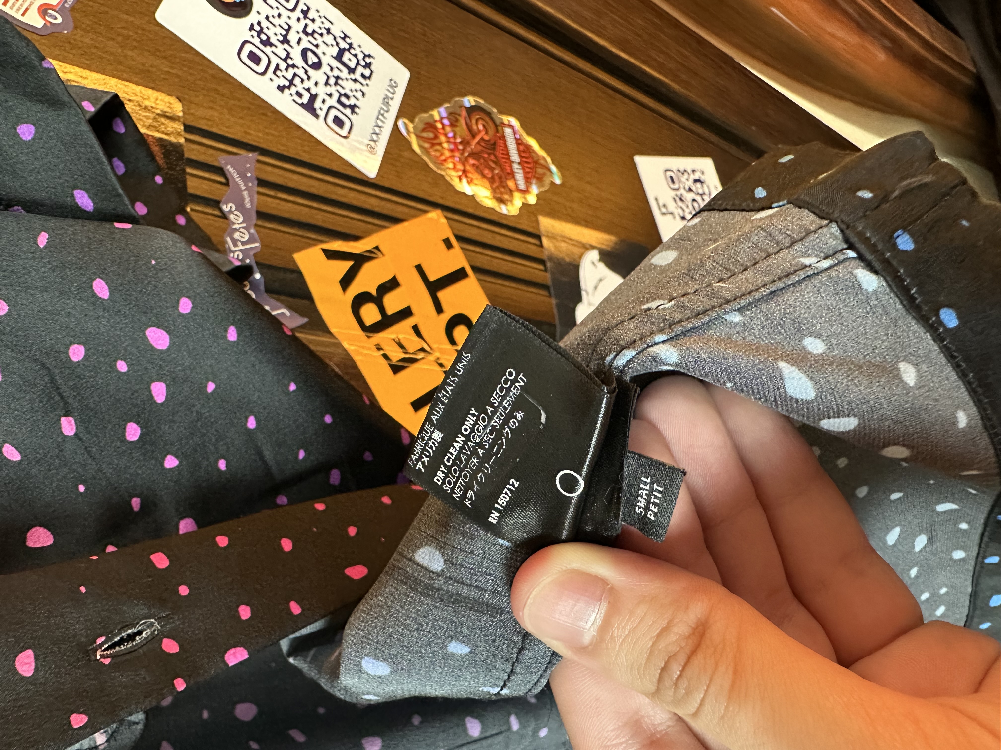 Amiri Silk Small Dots, detail view 7