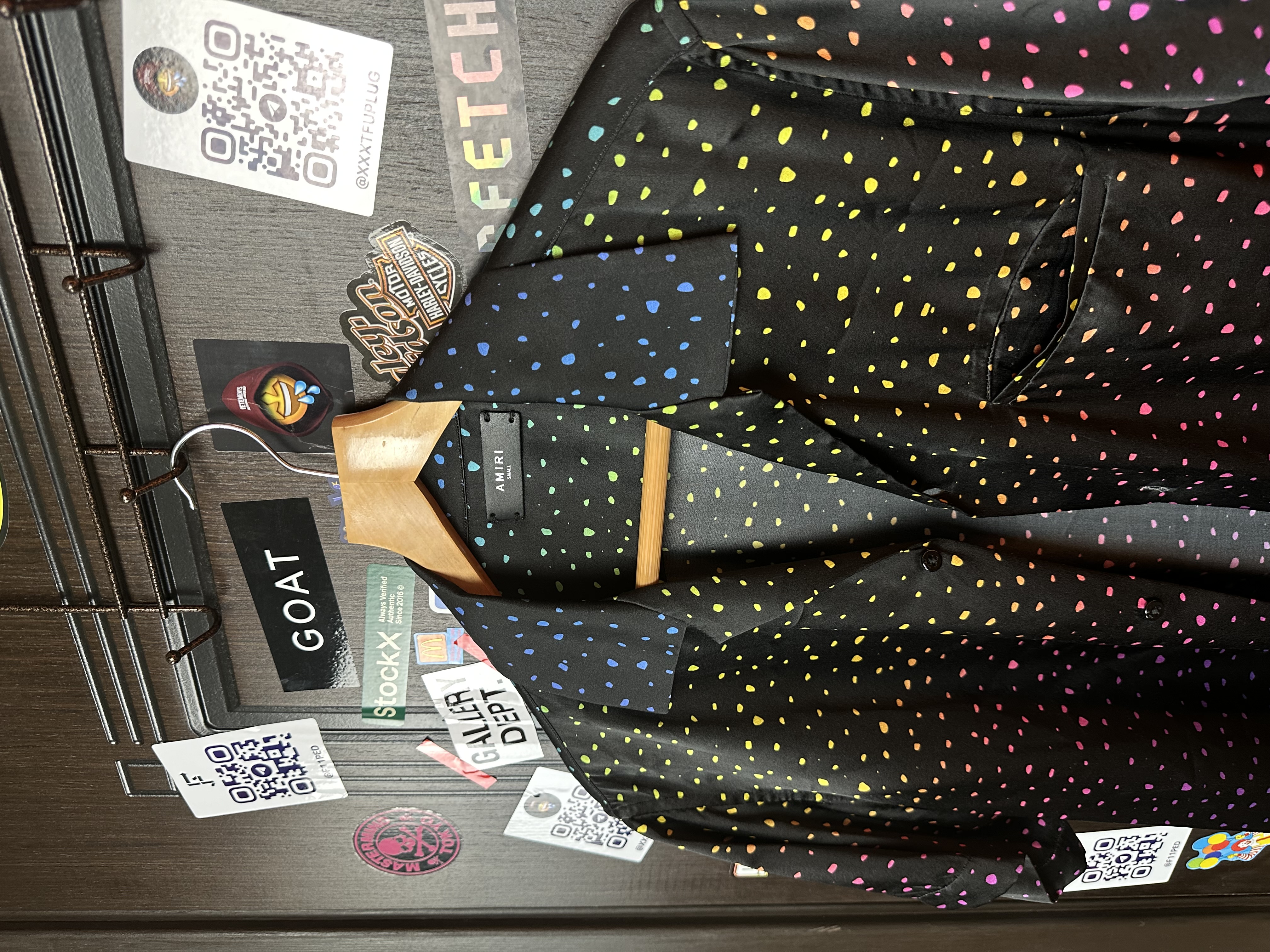 Amiri Silk Small Dots, detail view 9