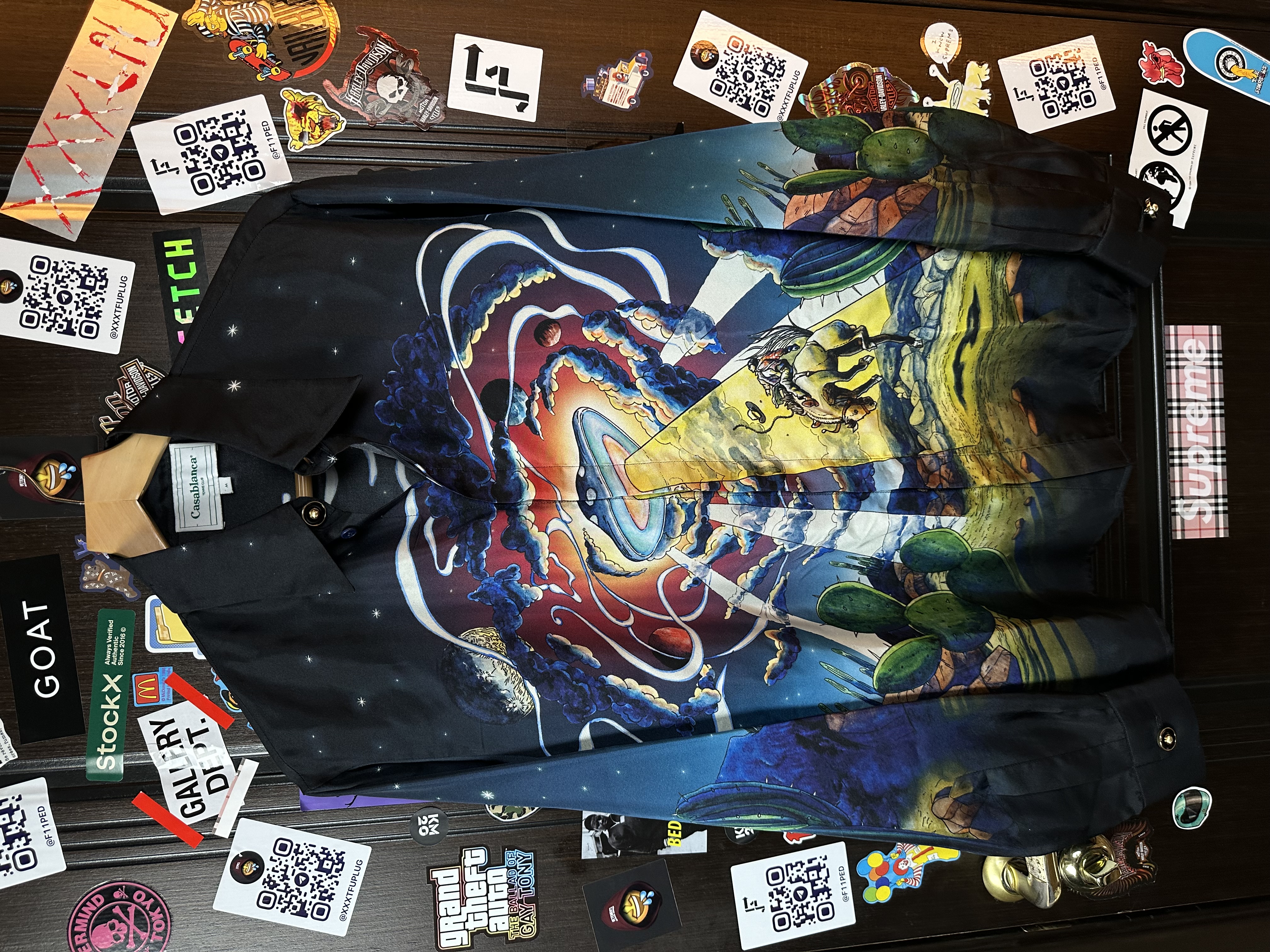 Casablanca Casablanca UFO Cowboy De L'Espace Silk Shirt