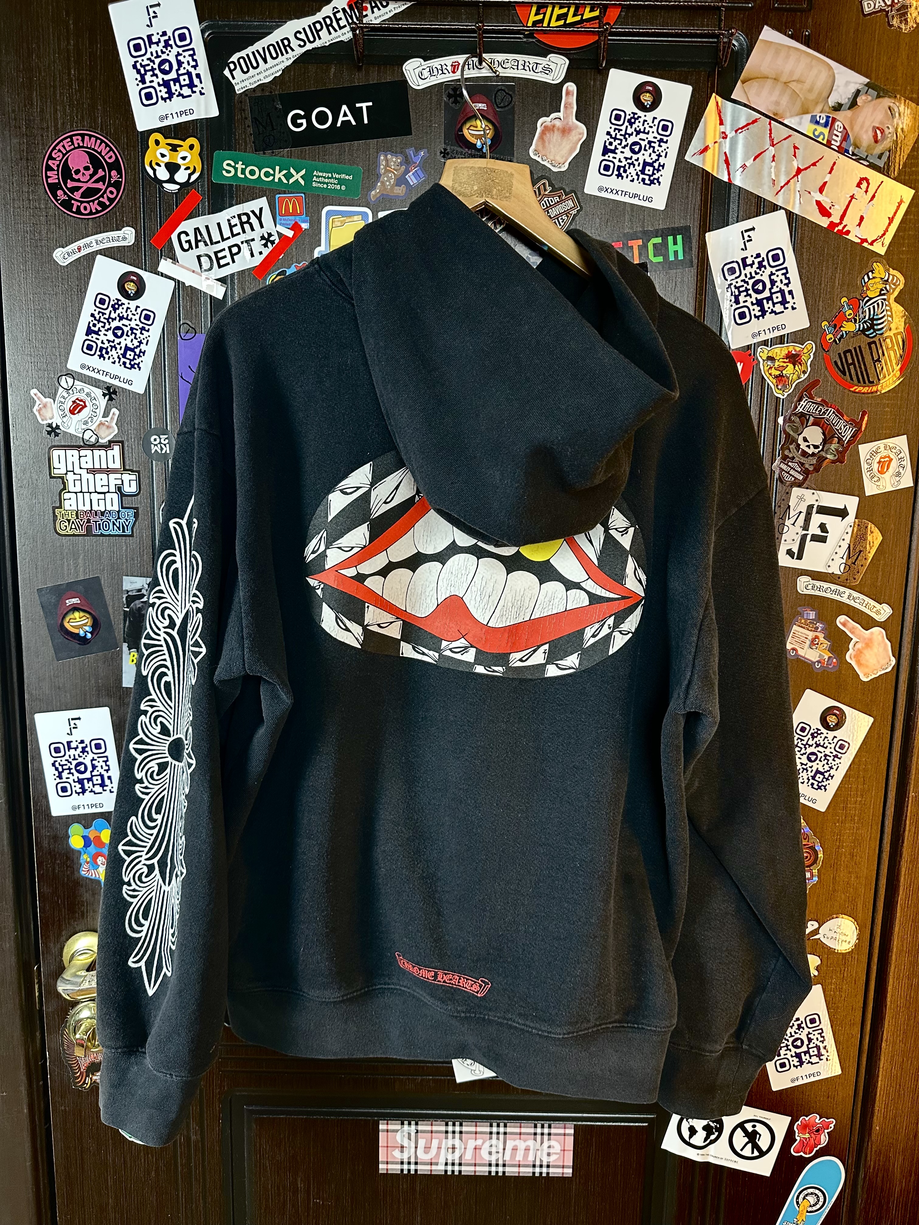 Chrome Hearts Chrome Hearts Matty Boy Chomper Golden tooth Hoodie, detail view 2