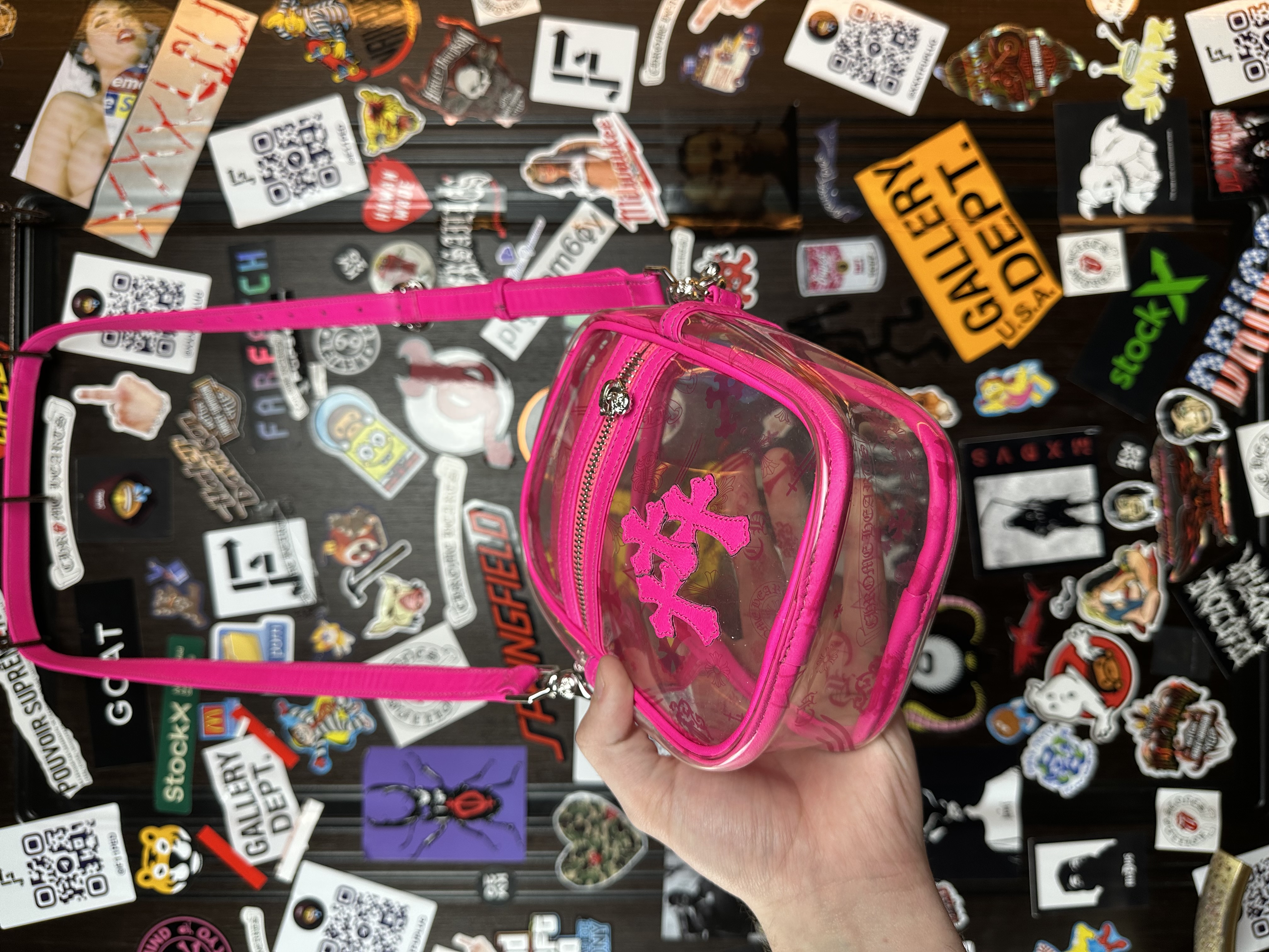 Chrome Hearts Pink taka bag, detail view 3