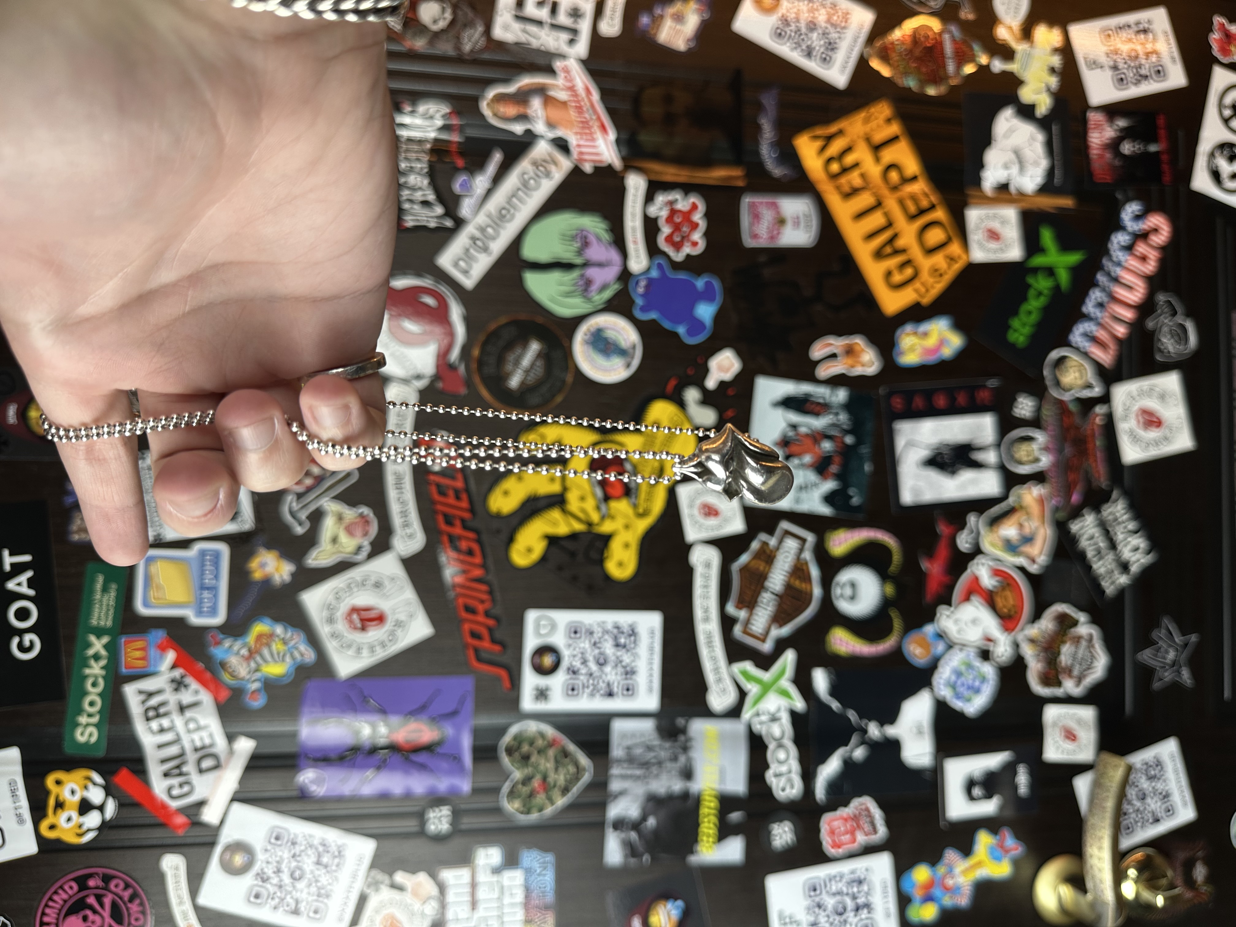 Chrome Hearts Rolling Stones Pendant, detail view 2