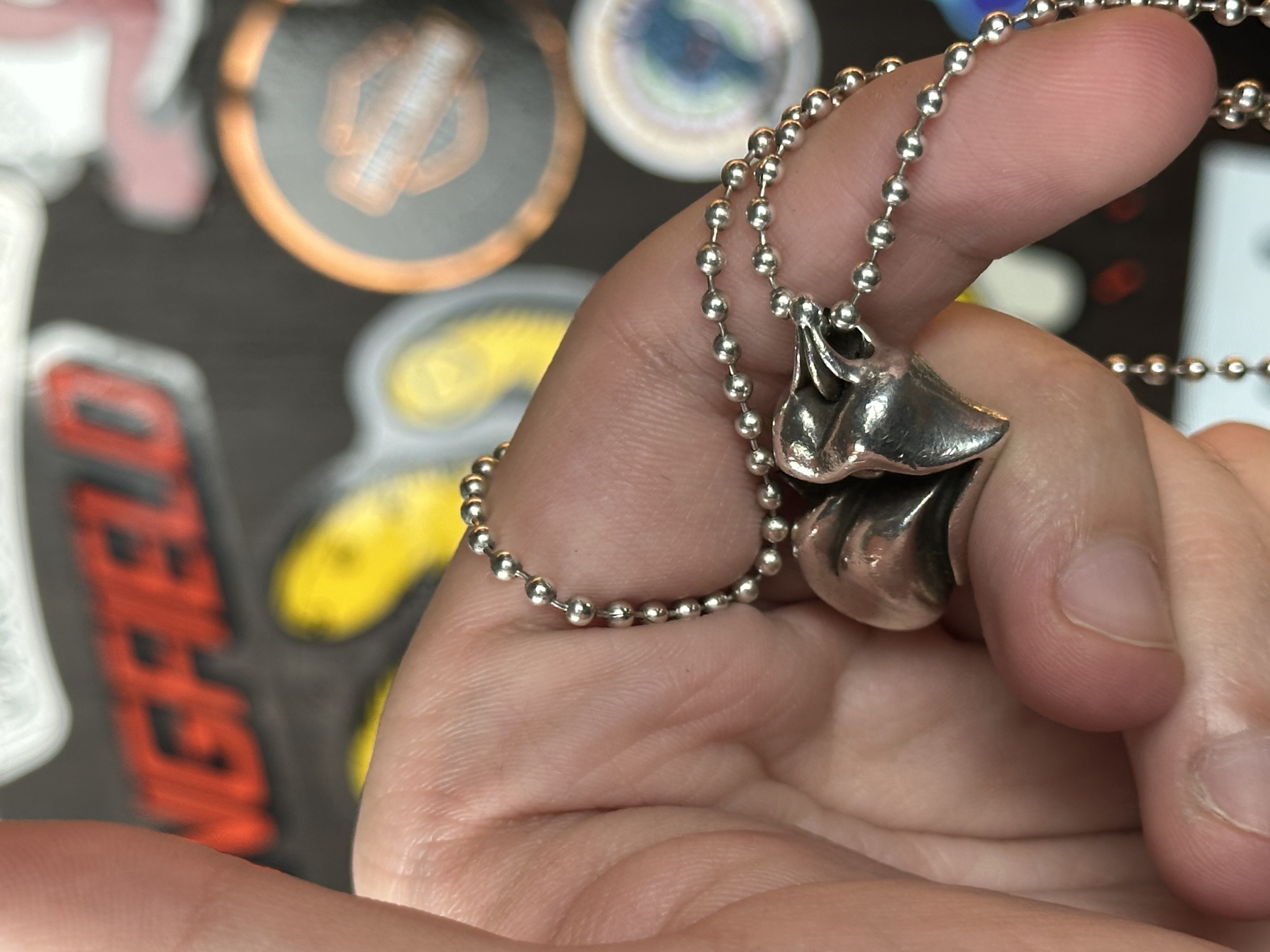 Chrome Hearts Rolling Stones Pendant, detail view 8