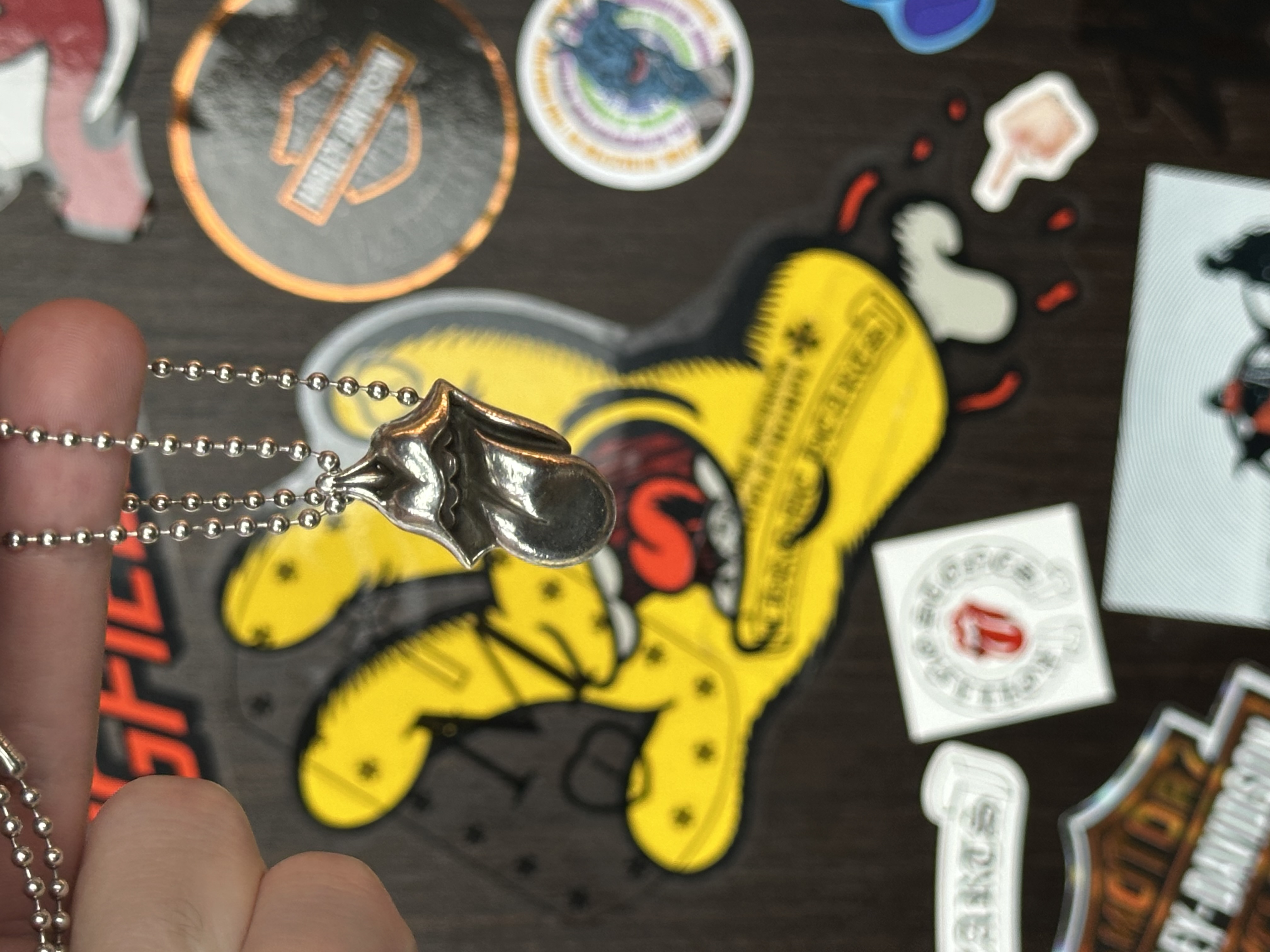 Chrome Hearts Rolling Stones Pendant, detail view 14