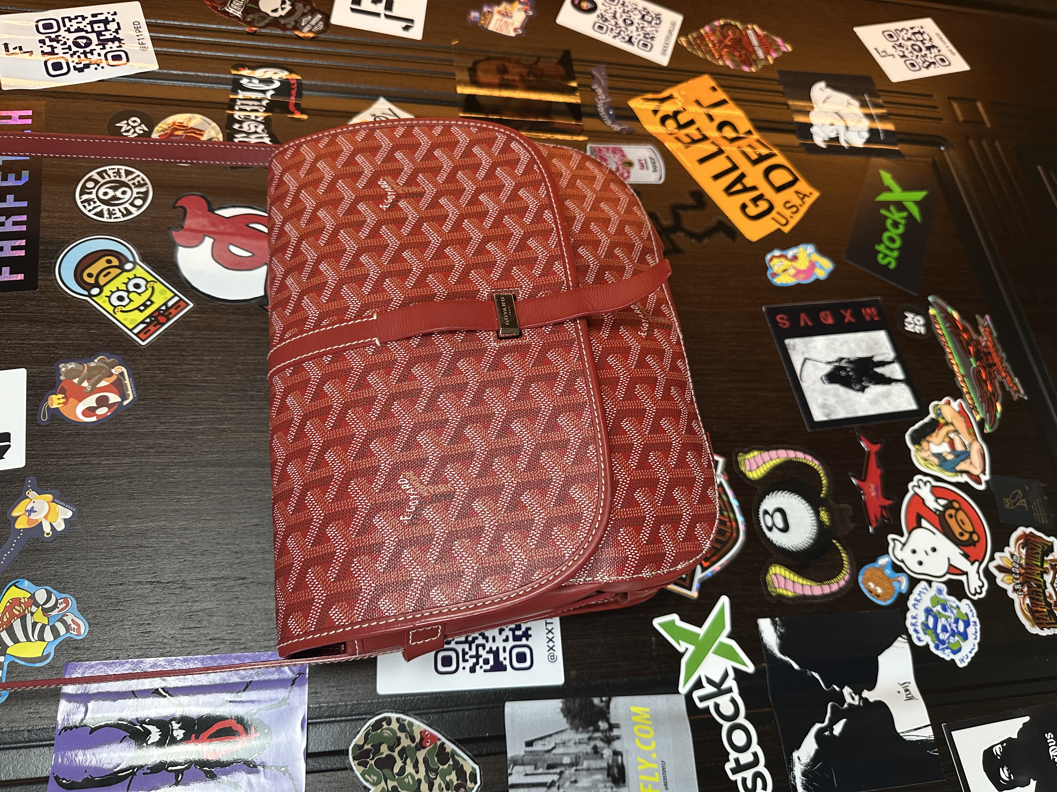Goyard Belvedere MM Uzi-Red, detail view 3