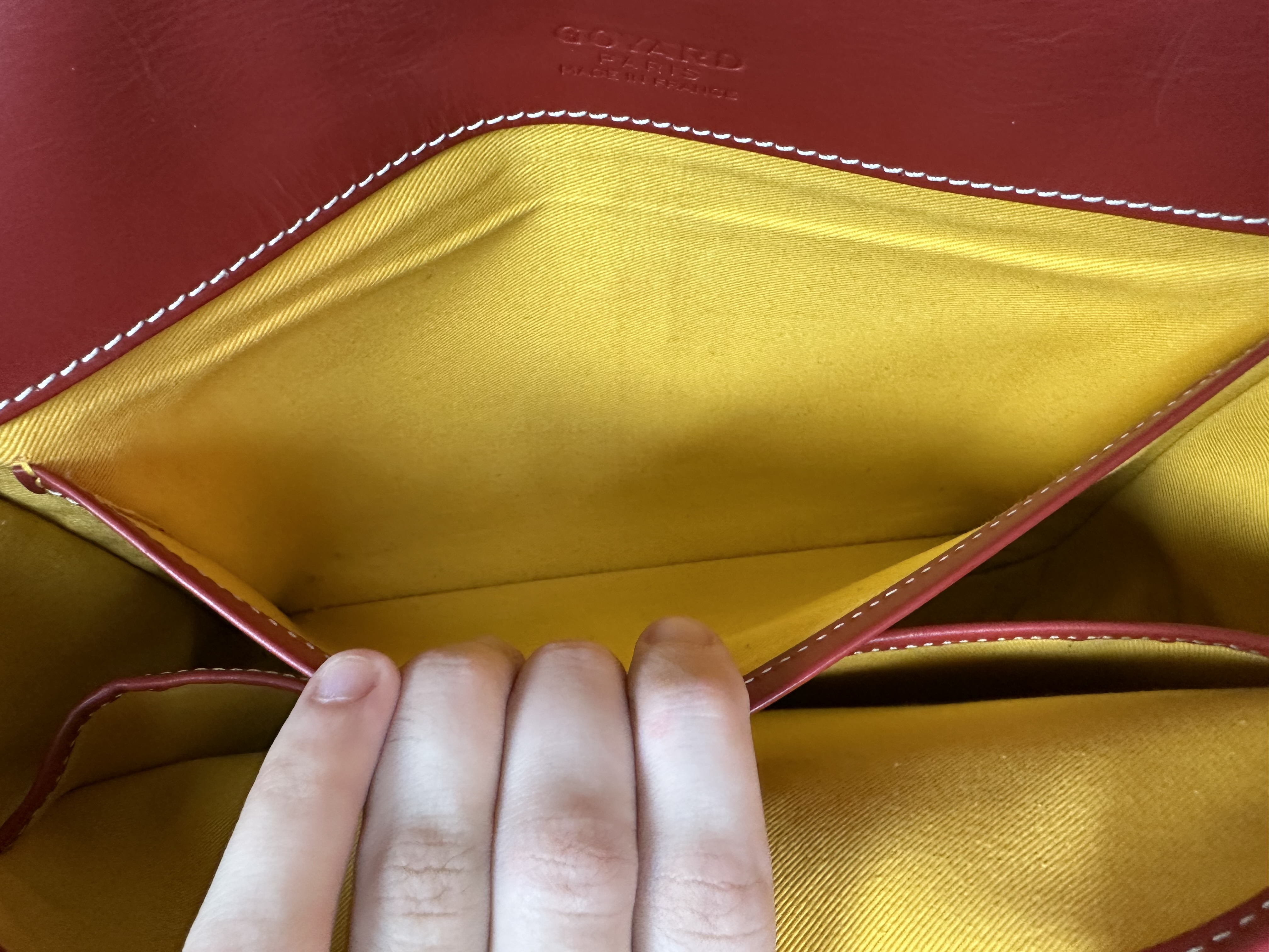 Goyard Belvedere MM Uzi-Red, detail view 6