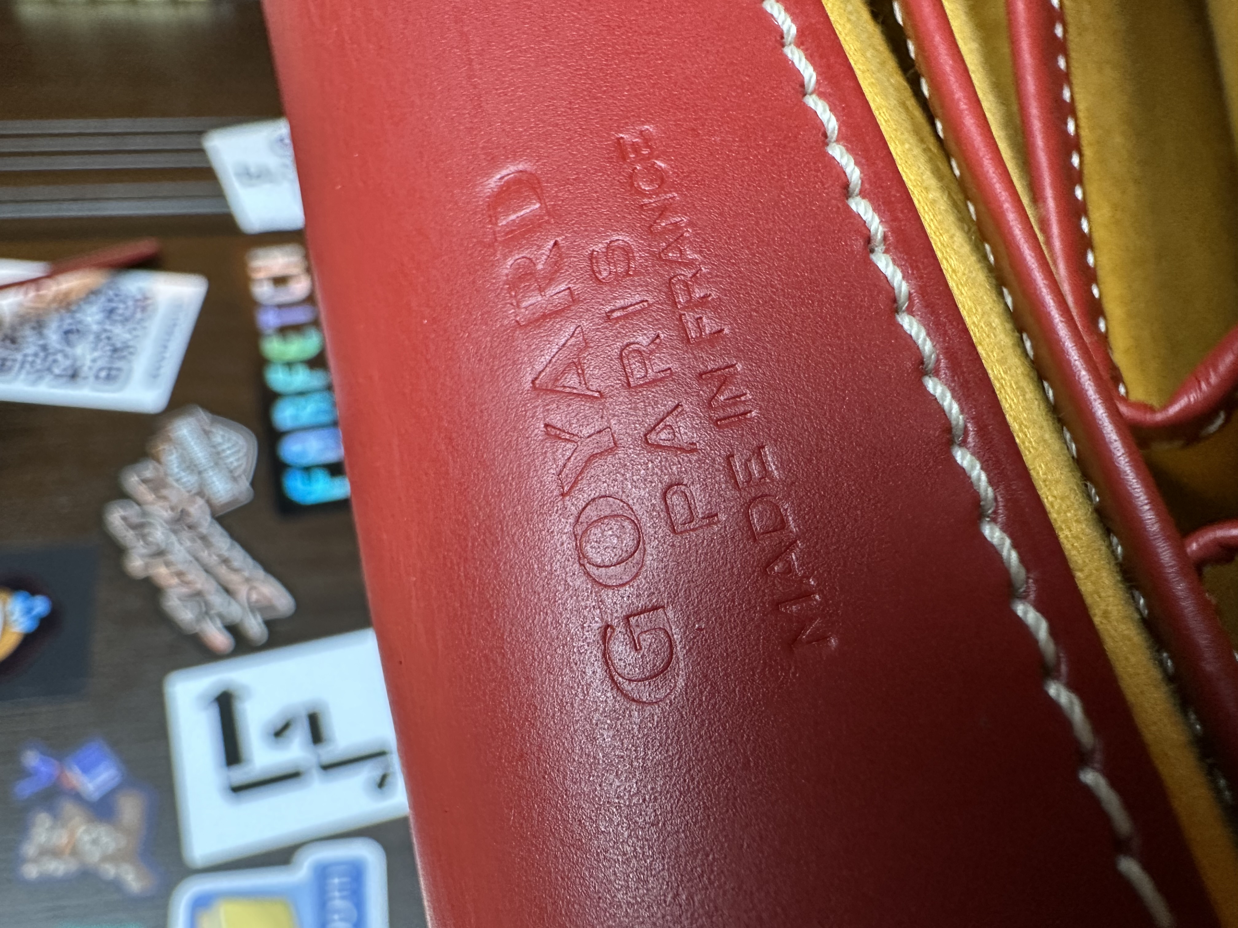 Goyard Belvedere MM Uzi-Red, detail view 7