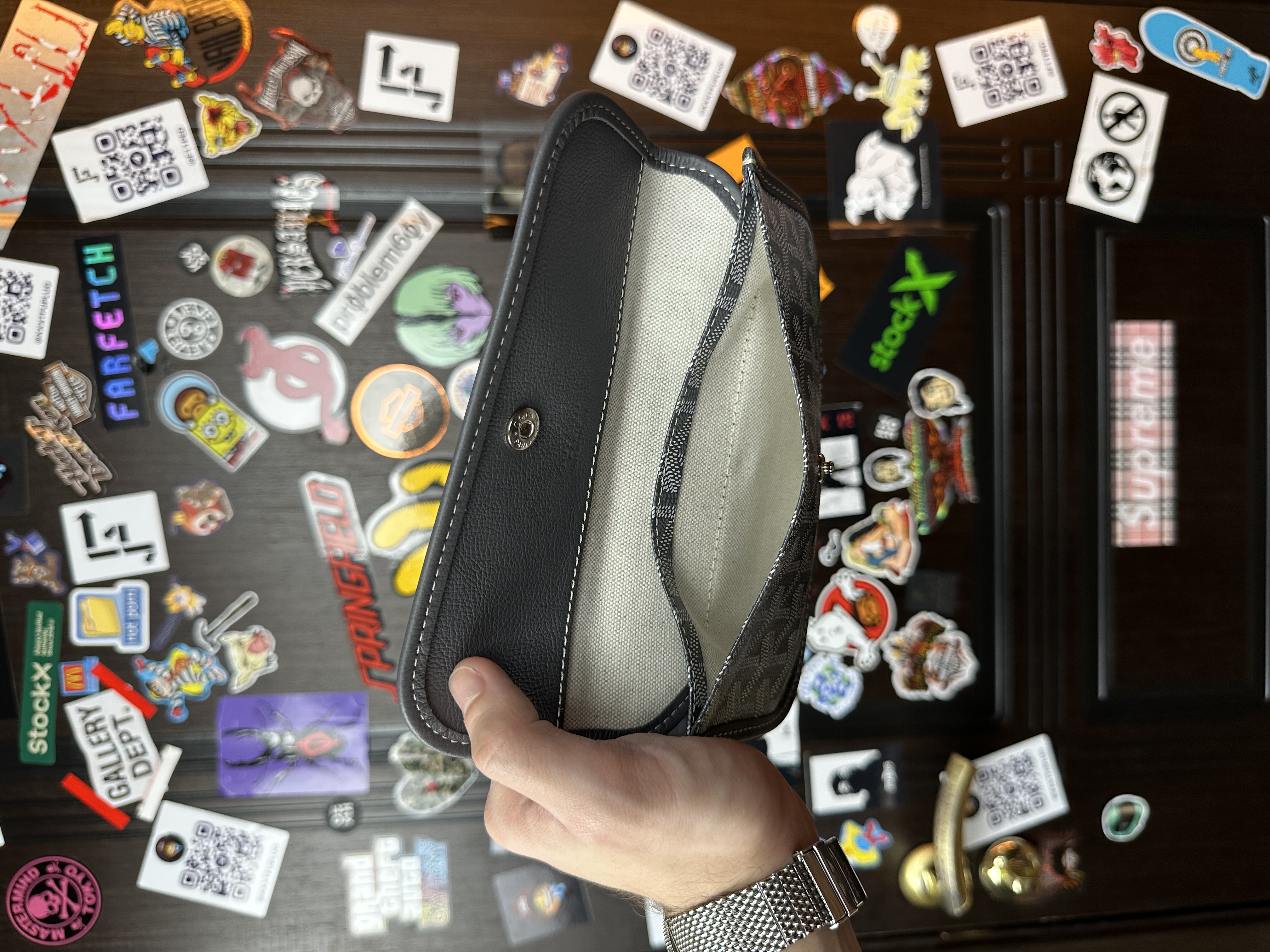 Goyard Goyard Grey Saint Louis Wallet, detail view 3