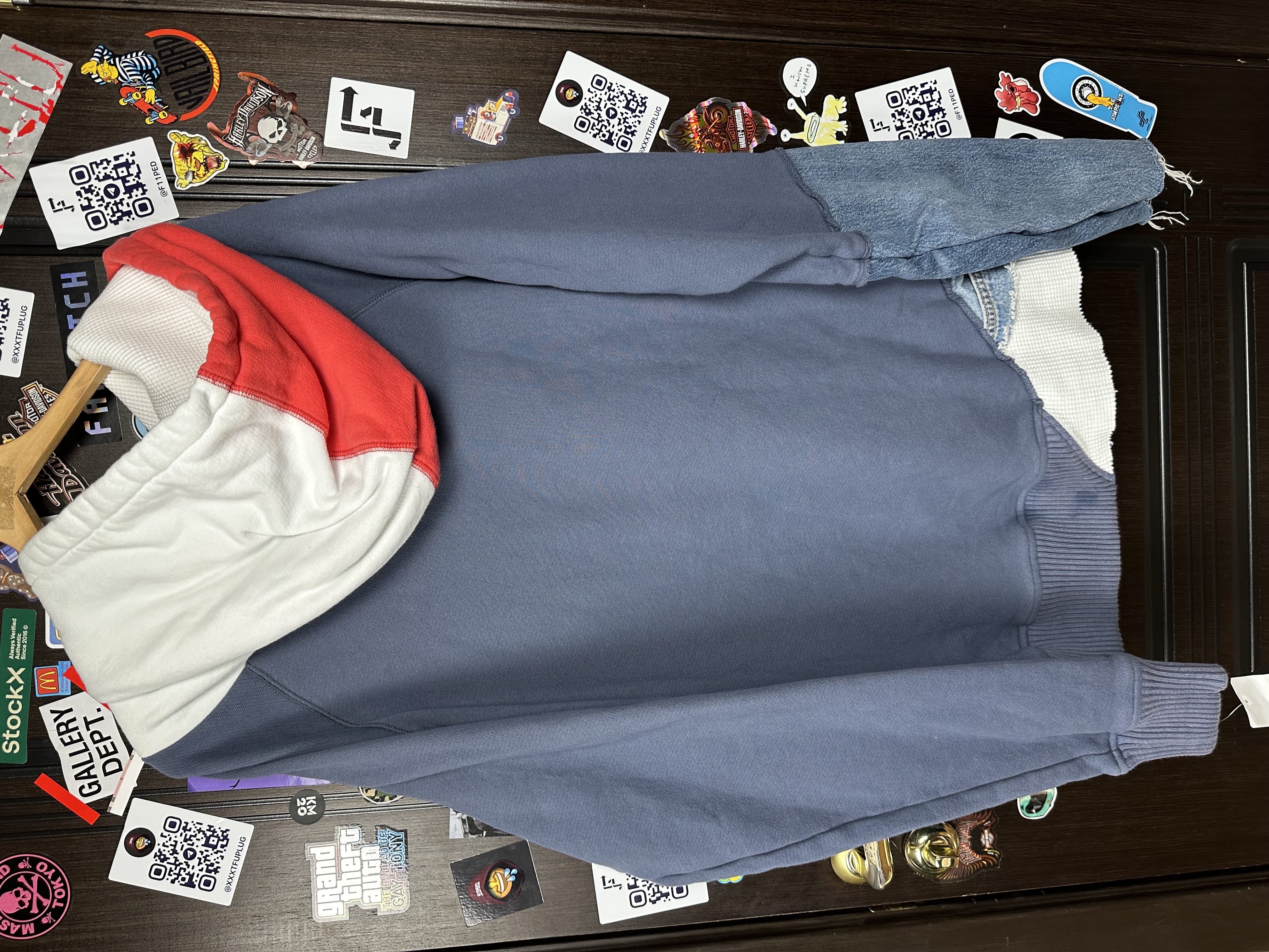 Greg Lauren "USA" Sample Hoodie 3 size, detail view 2