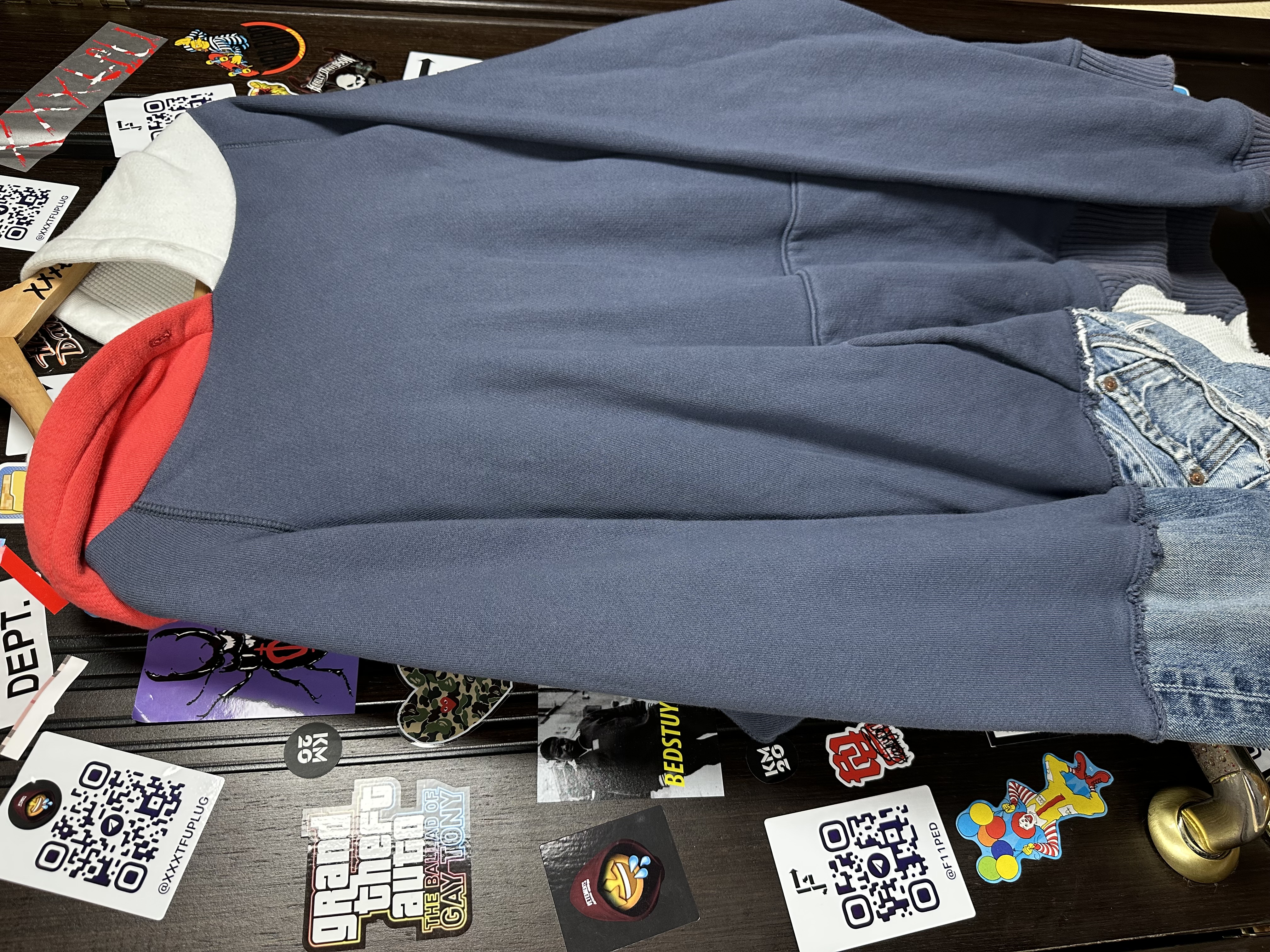 Greg Lauren "USA" Sample Hoodie 3 size, detail view 4