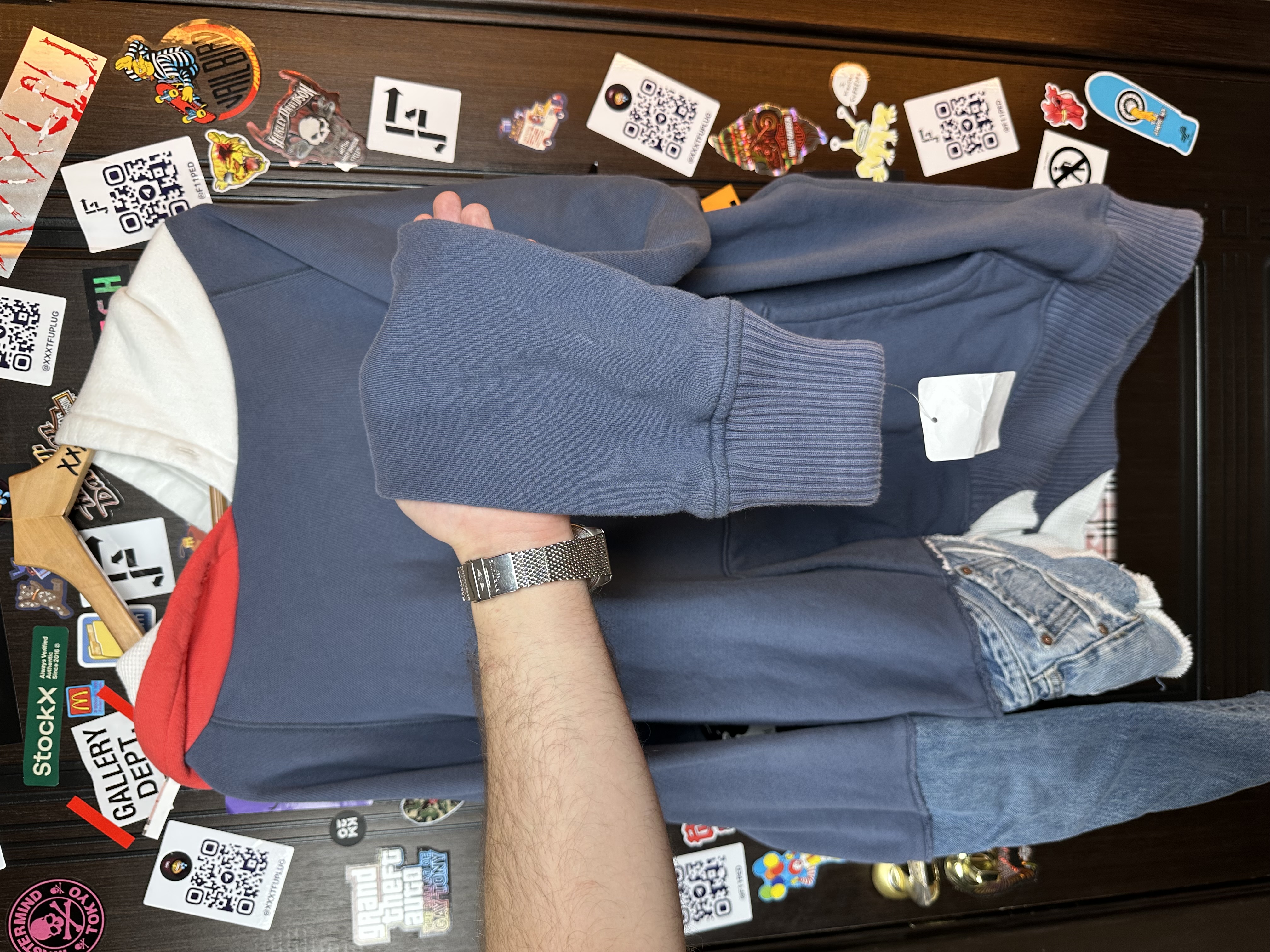 Greg Lauren "USA" Sample Hoodie 3 size, detail view 8