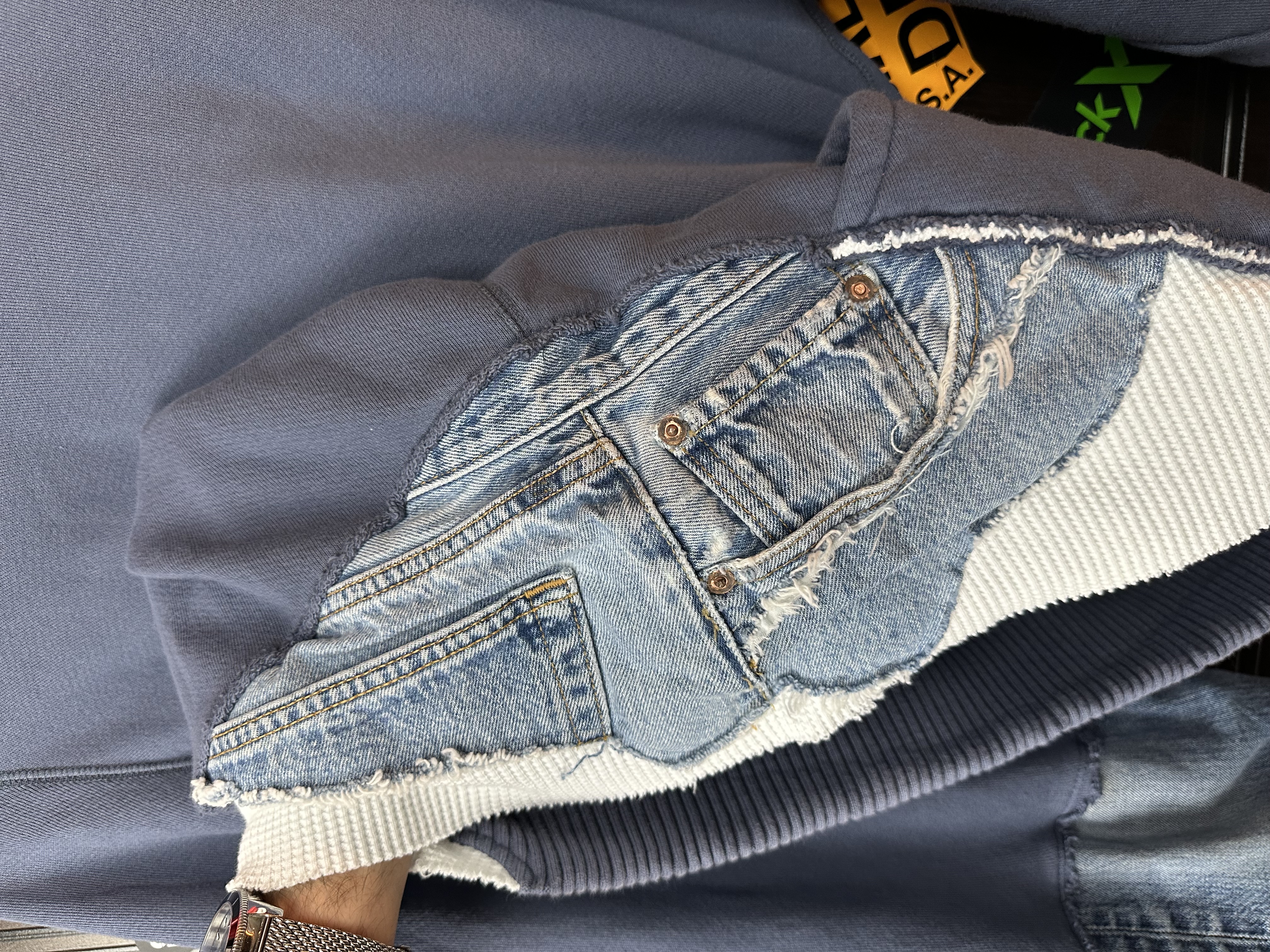 Greg Lauren "USA" Sample Hoodie 3 size, detail view 15