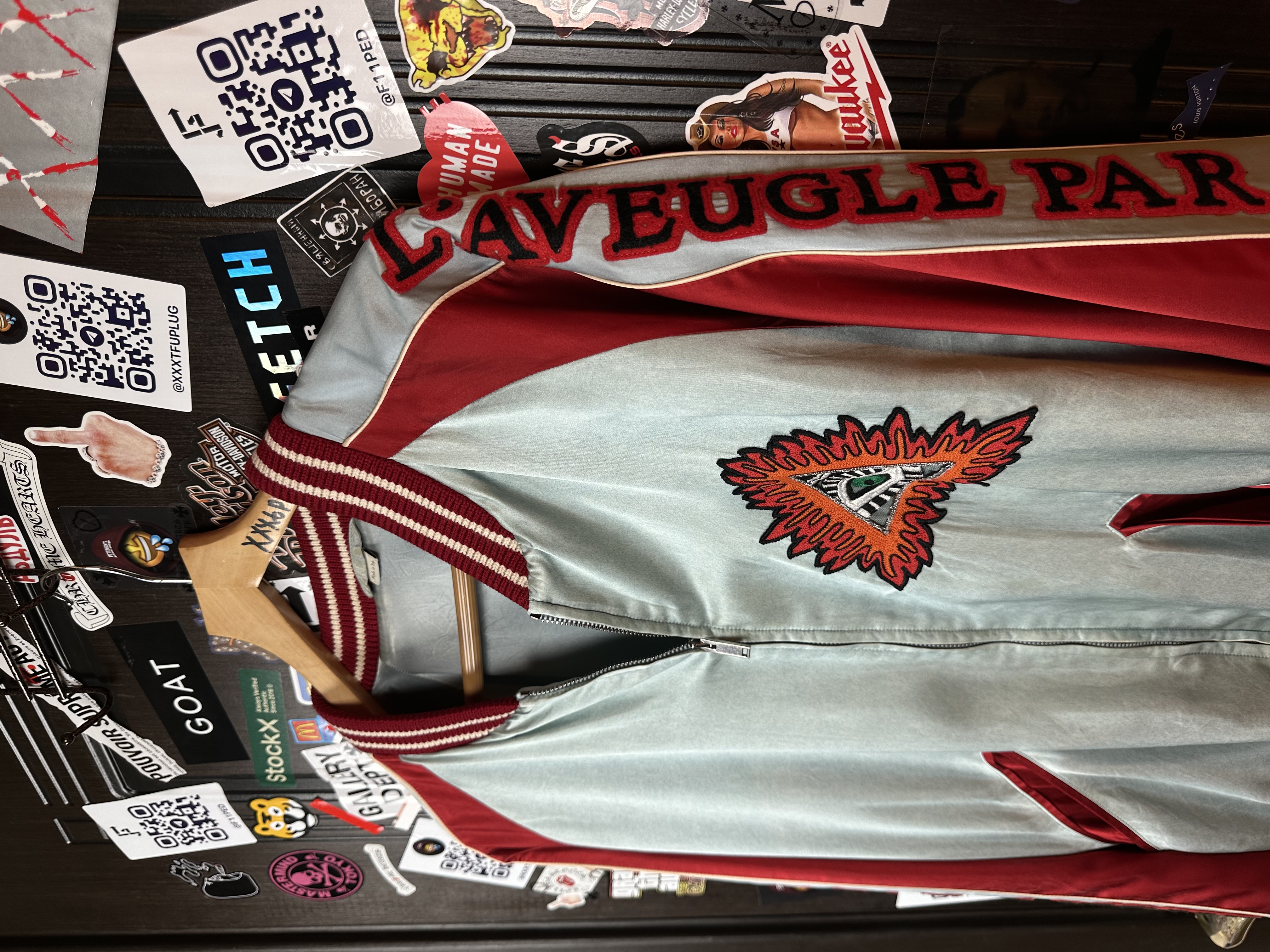 Gucci Gucci SS17 Amour illuminati Silk/Viscose XXL Bomber, detail view 11