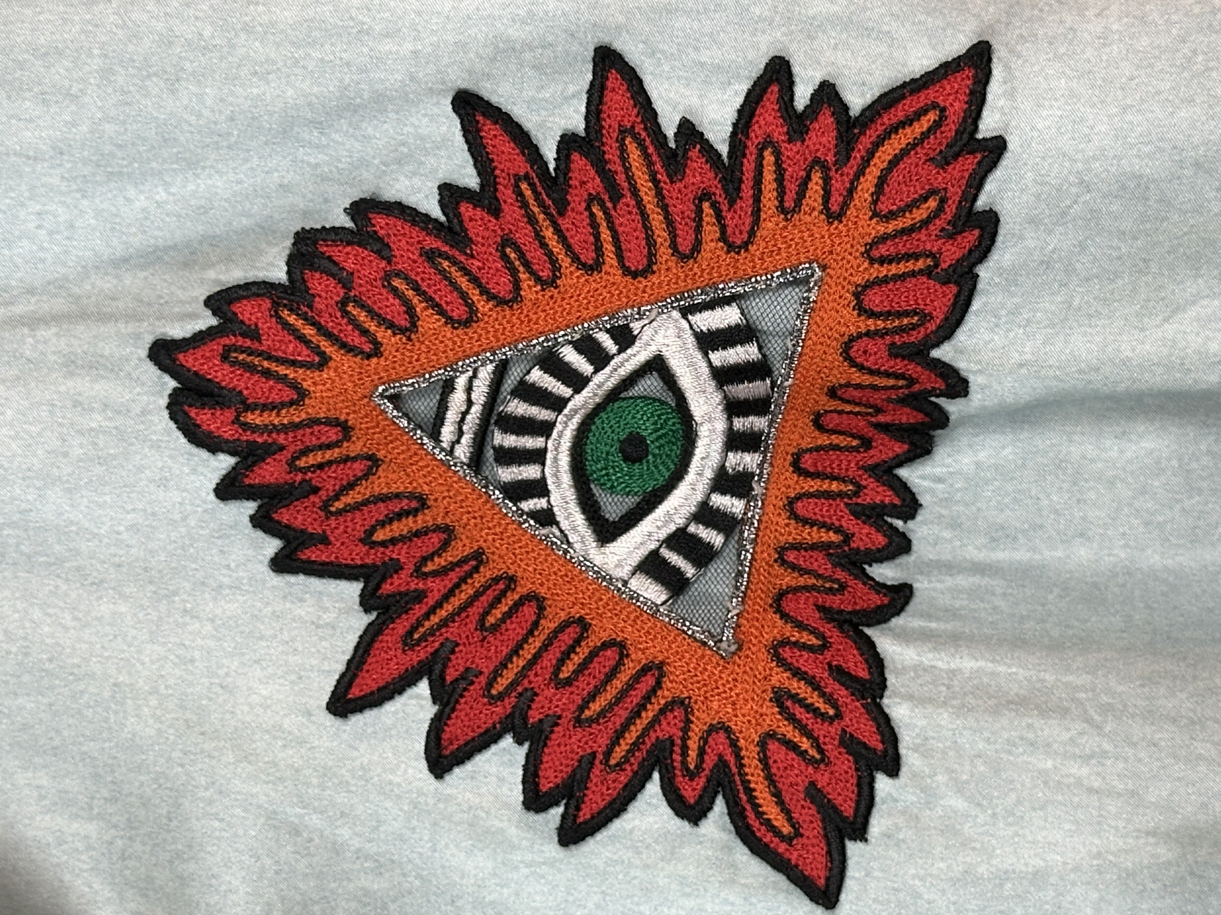 Gucci Gucci SS17 Amour illuminati Silk/Viscose XXL Bomber, detail view 16