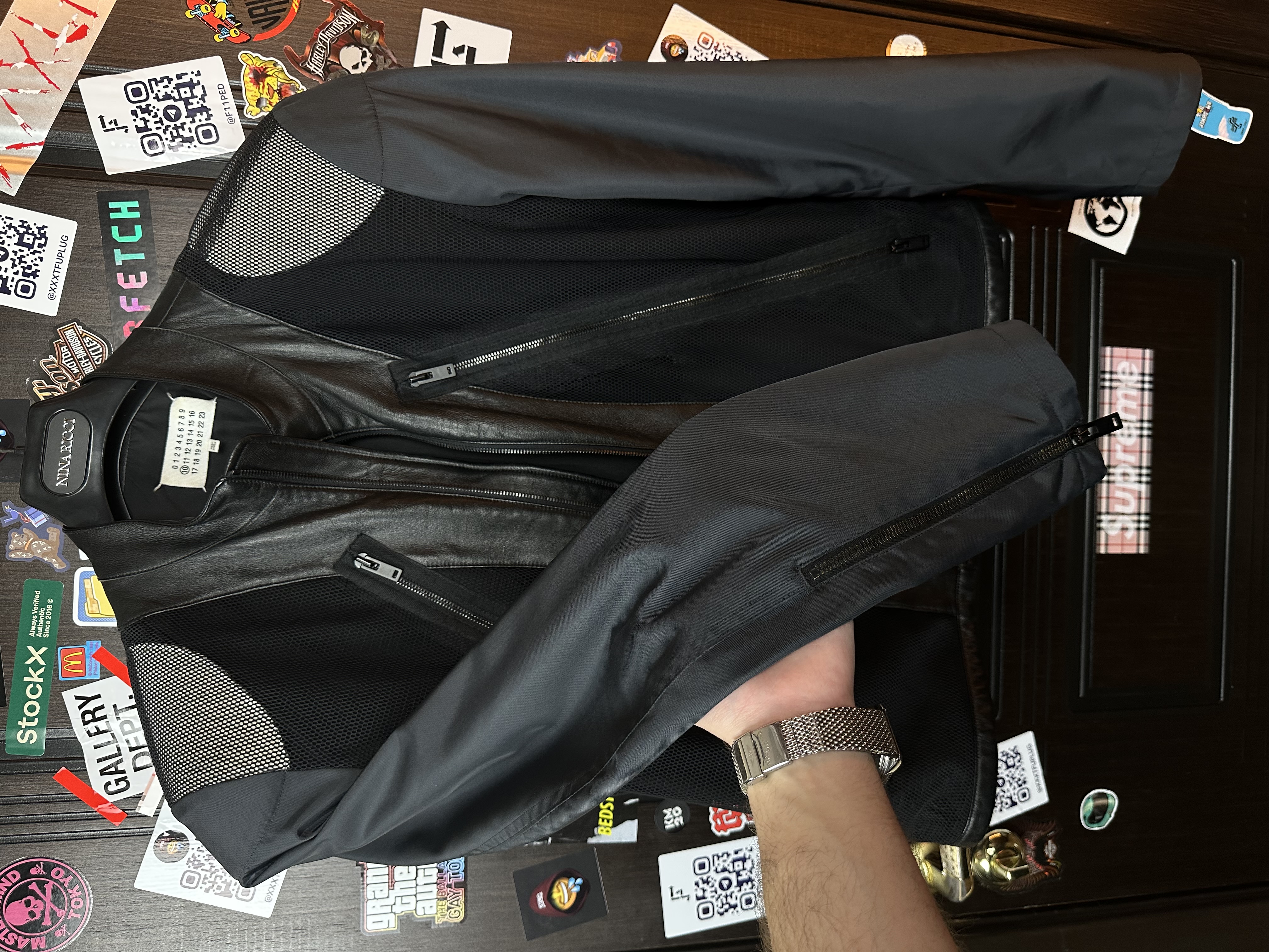 Margiela SS16 Moto Jacket, detail view 5