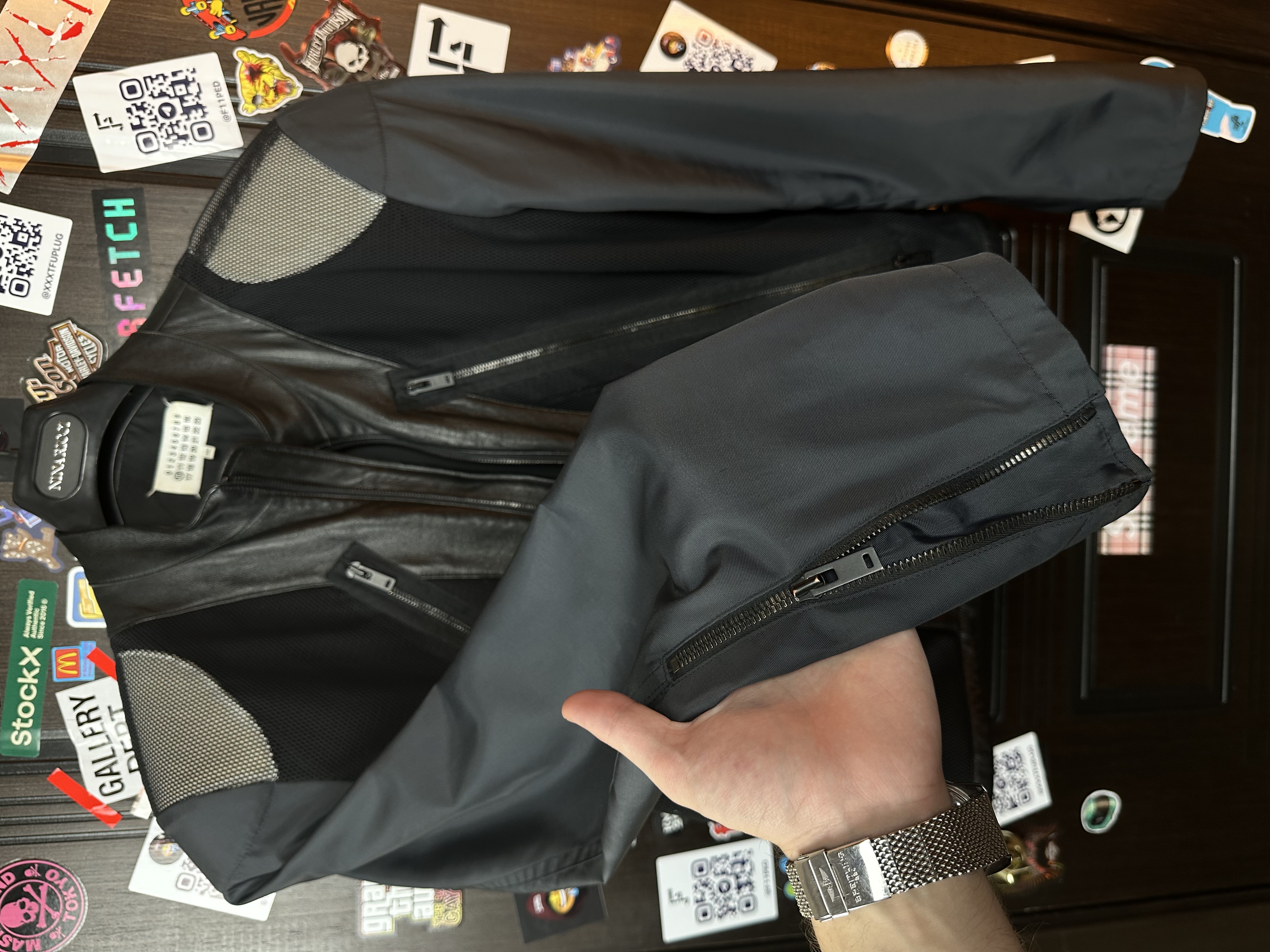 Margiela SS16 Moto Jacket, detail view 6