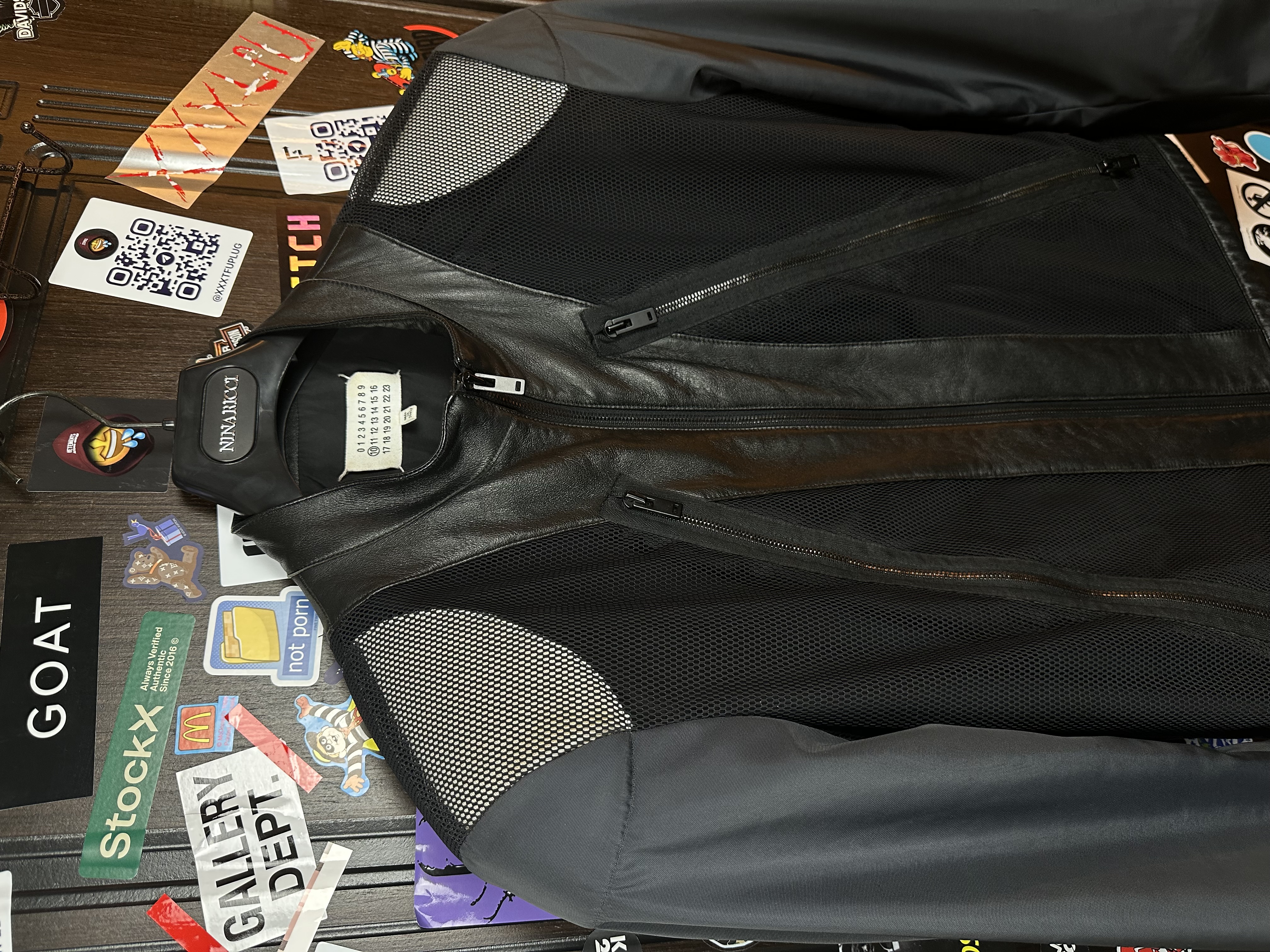 Margiela SS16 Moto Jacket, detail view 9