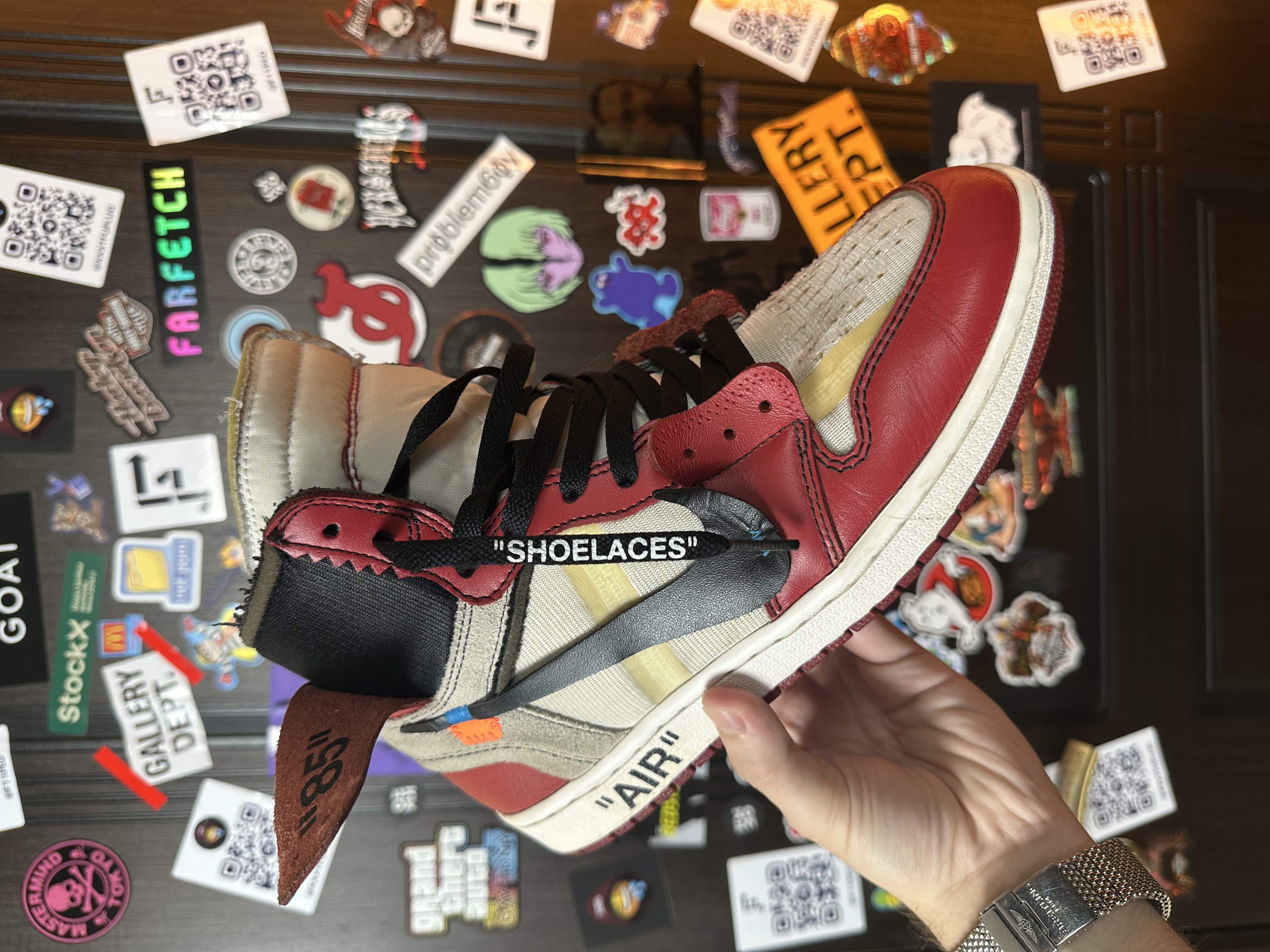 Off-White x Nike Chicago Jordan 1, detail view 2
