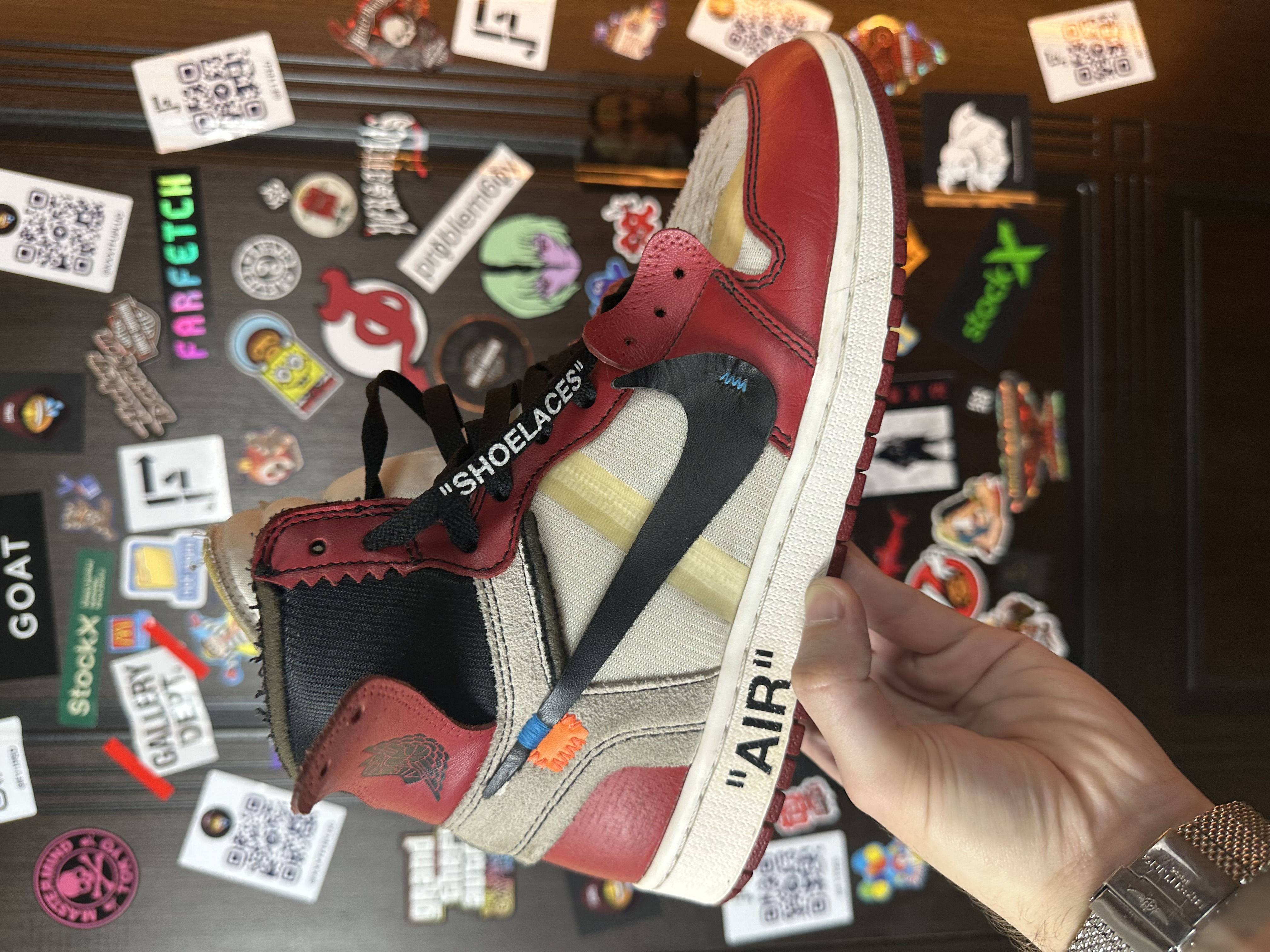 Off-White x Nike Chicago Jordan 1, detail view 4