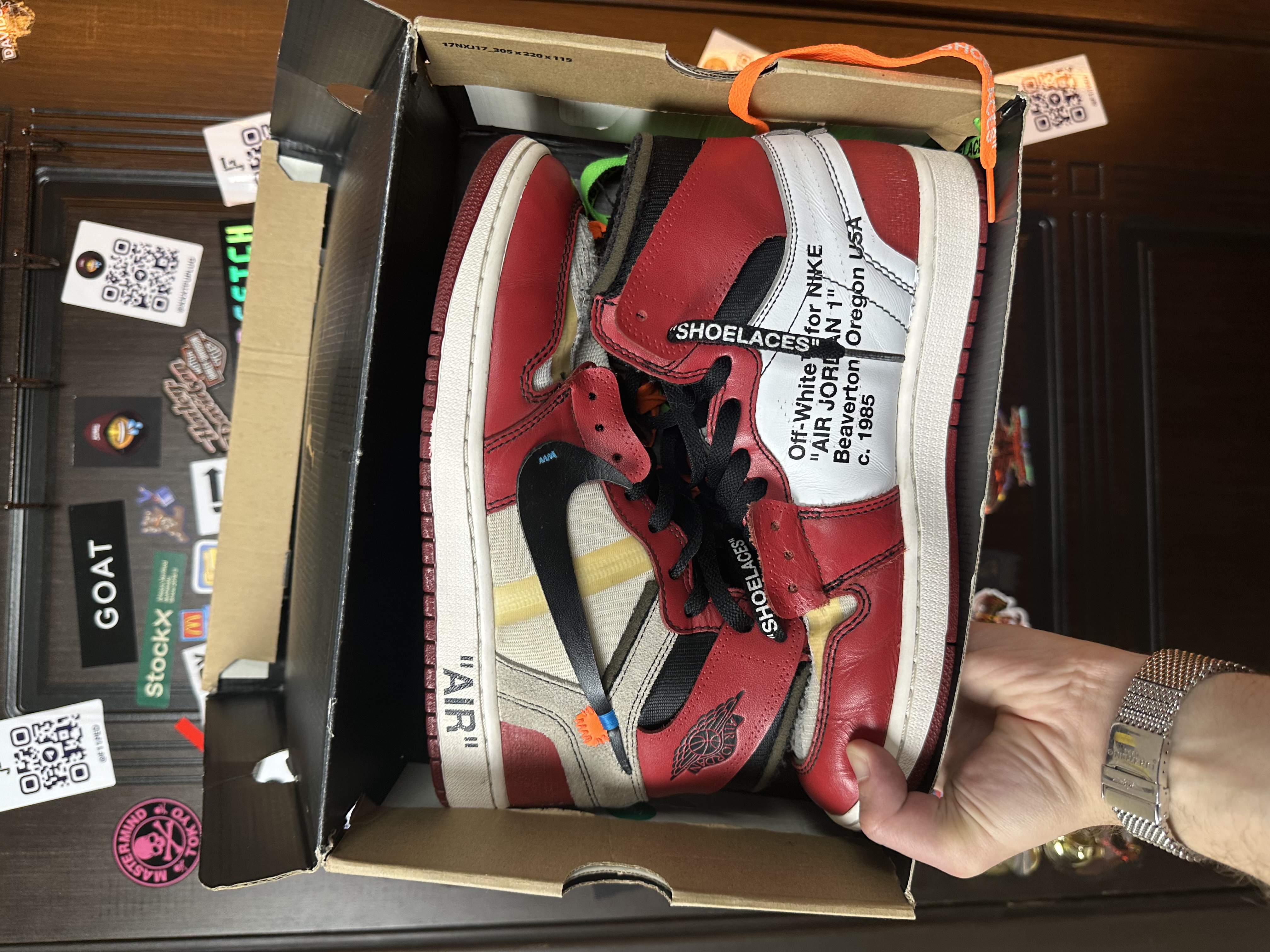 Off-White x Nike Chicago Jordan 1, detail view 6