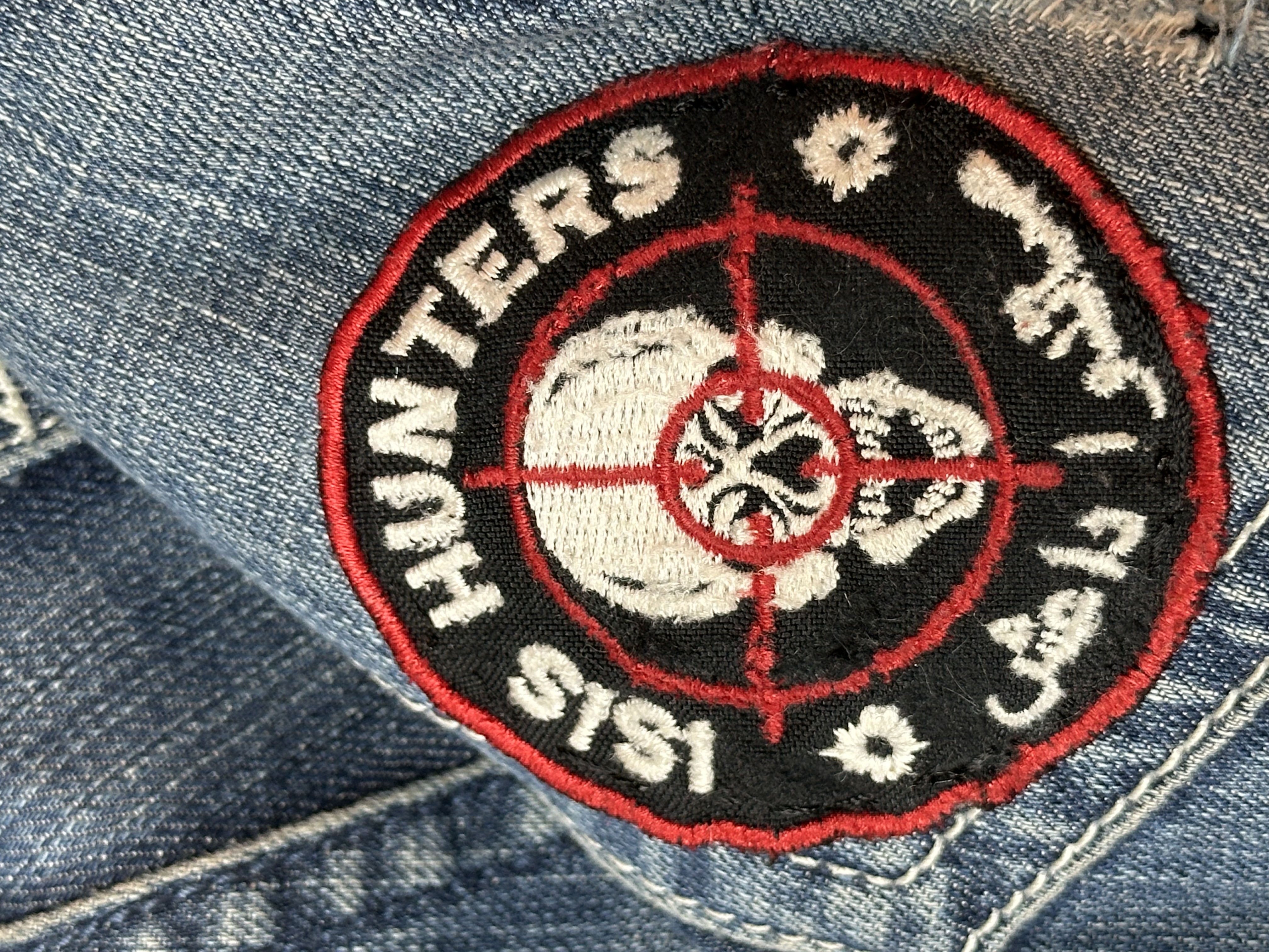 OMB x ERD OMB X ERD "FUCK PEDOPHILIA" Jeans, detail view 11