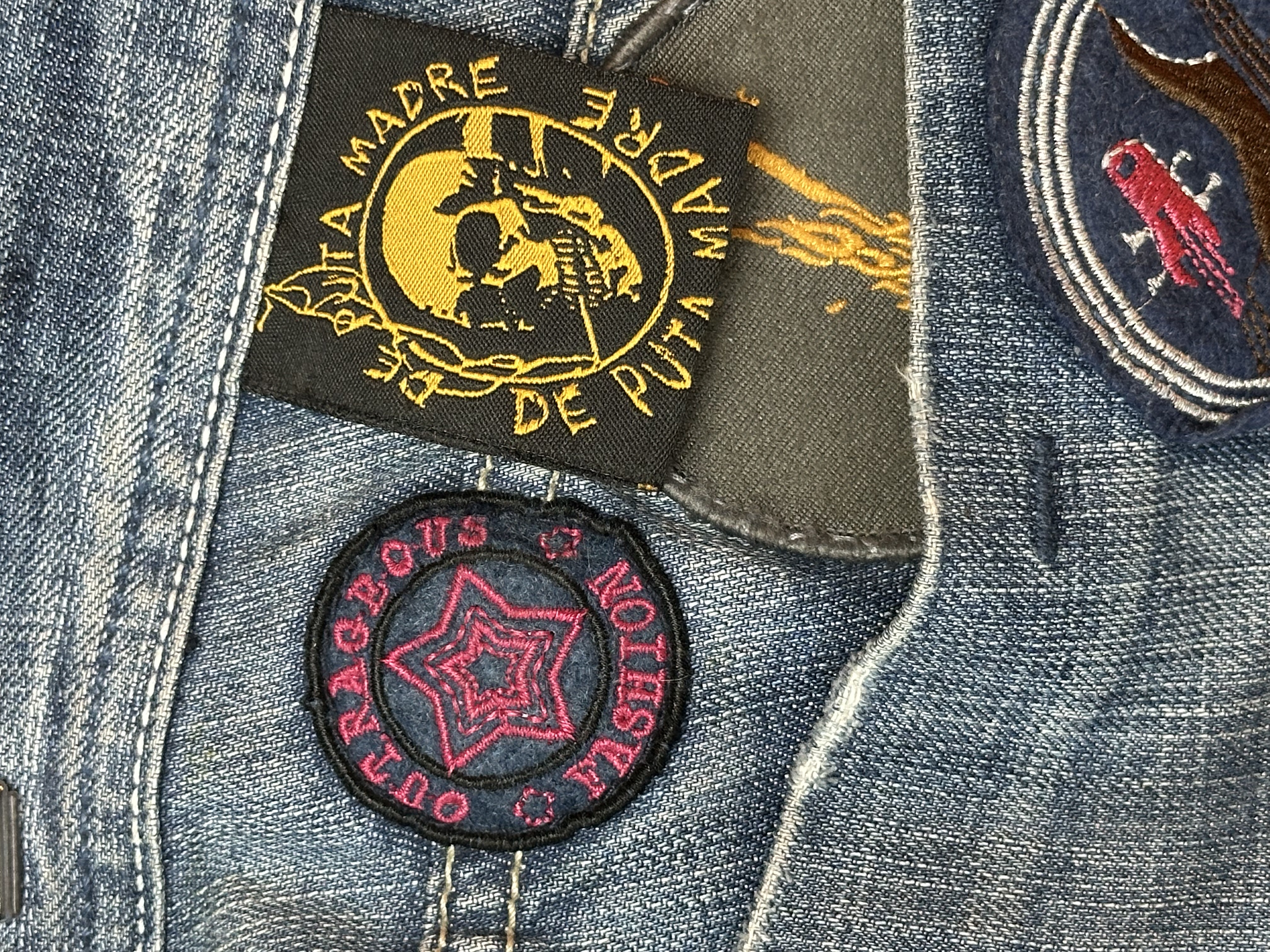 OMB x ERD OMB X ERD "FUCK PEDOPHILIA" Jeans, detail view 13